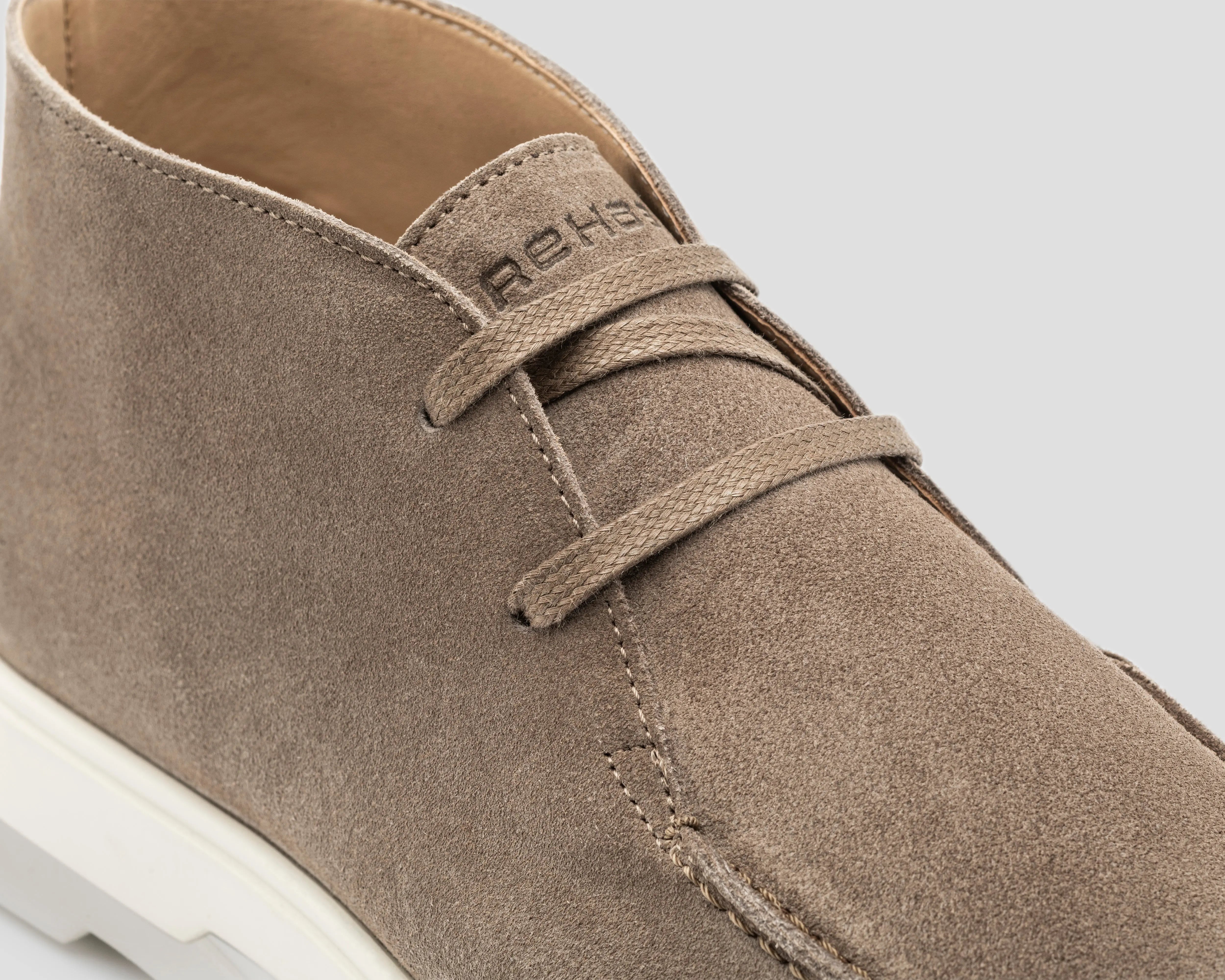 Stanley | Taupekleurige veterschoenen REHAB Footwear