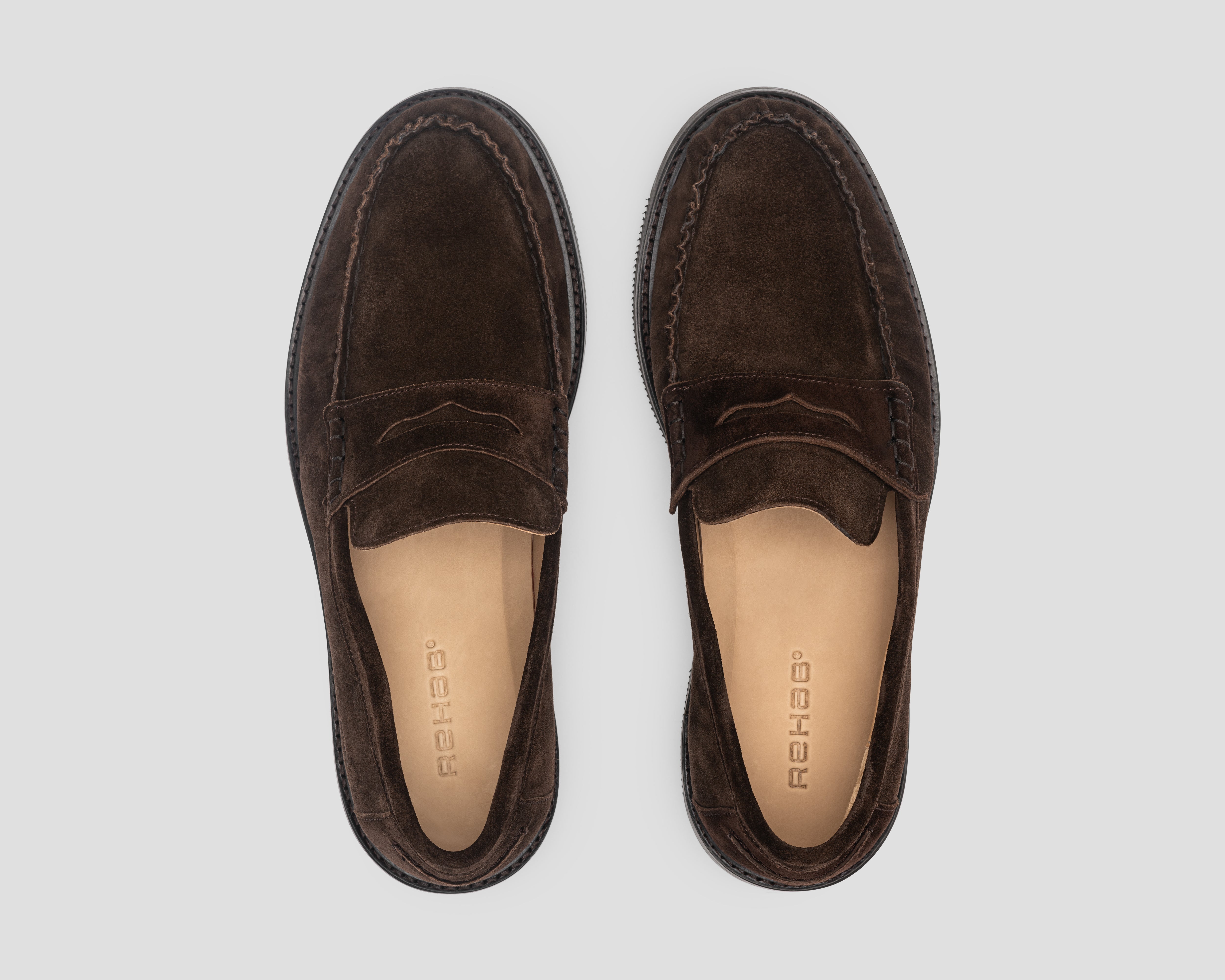 Tony | Donkerbruine loafer REHAB Footwear