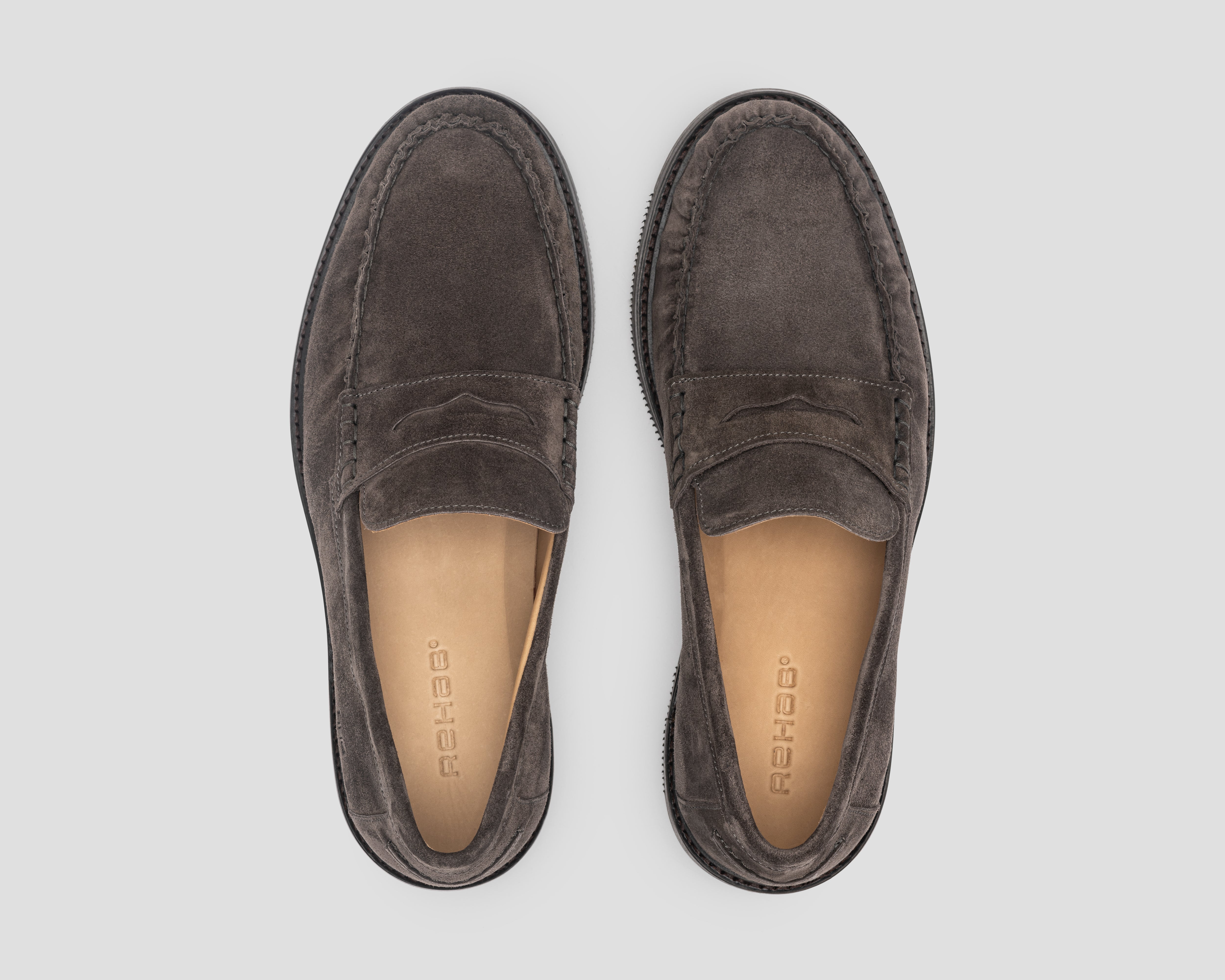 Tony | Grijsbruine loafer REHAB Footwear