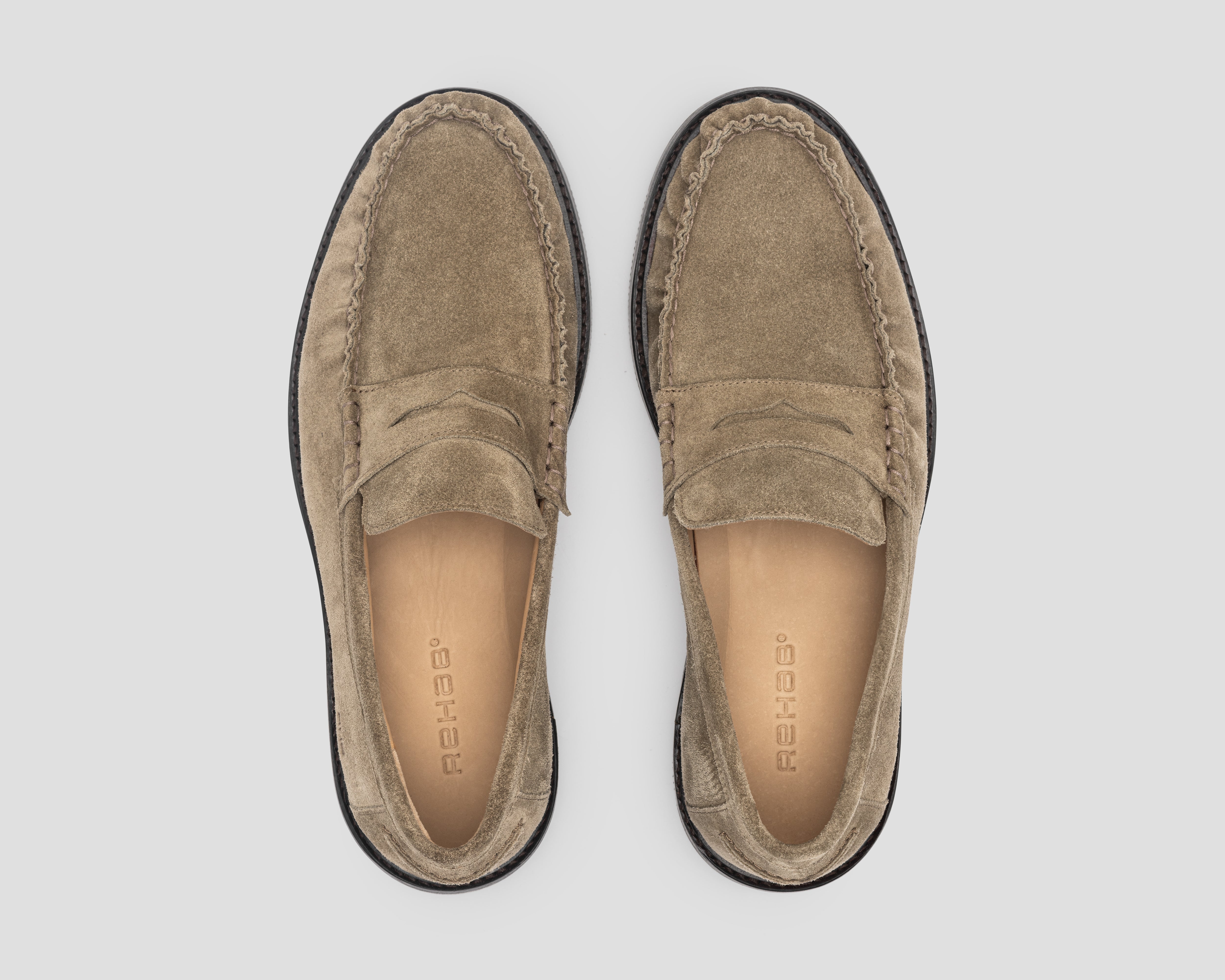 Tony | Zandkleurige loafer REHAB Footwear