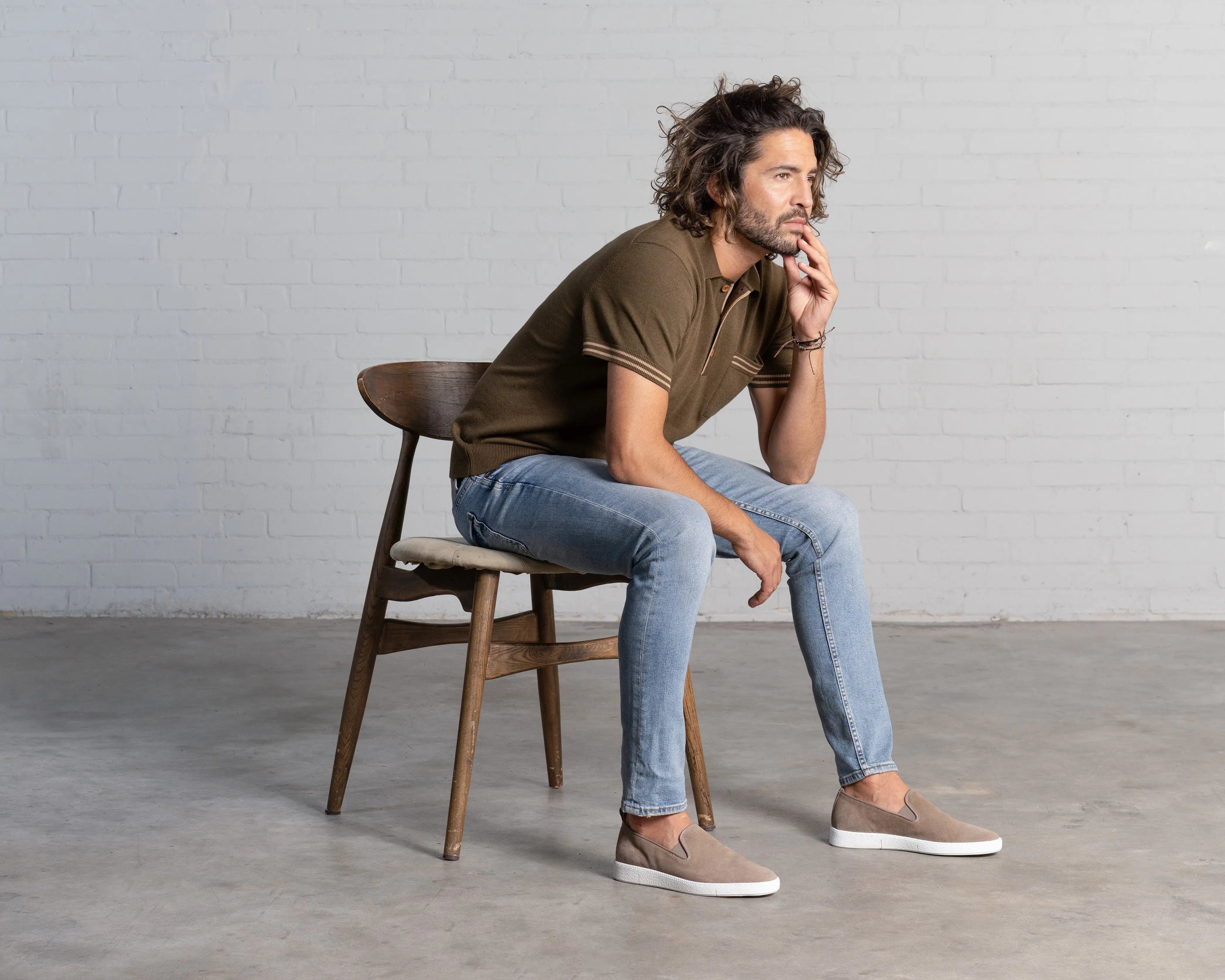 Vic | Zandkleurige loafer REHAB Footwear