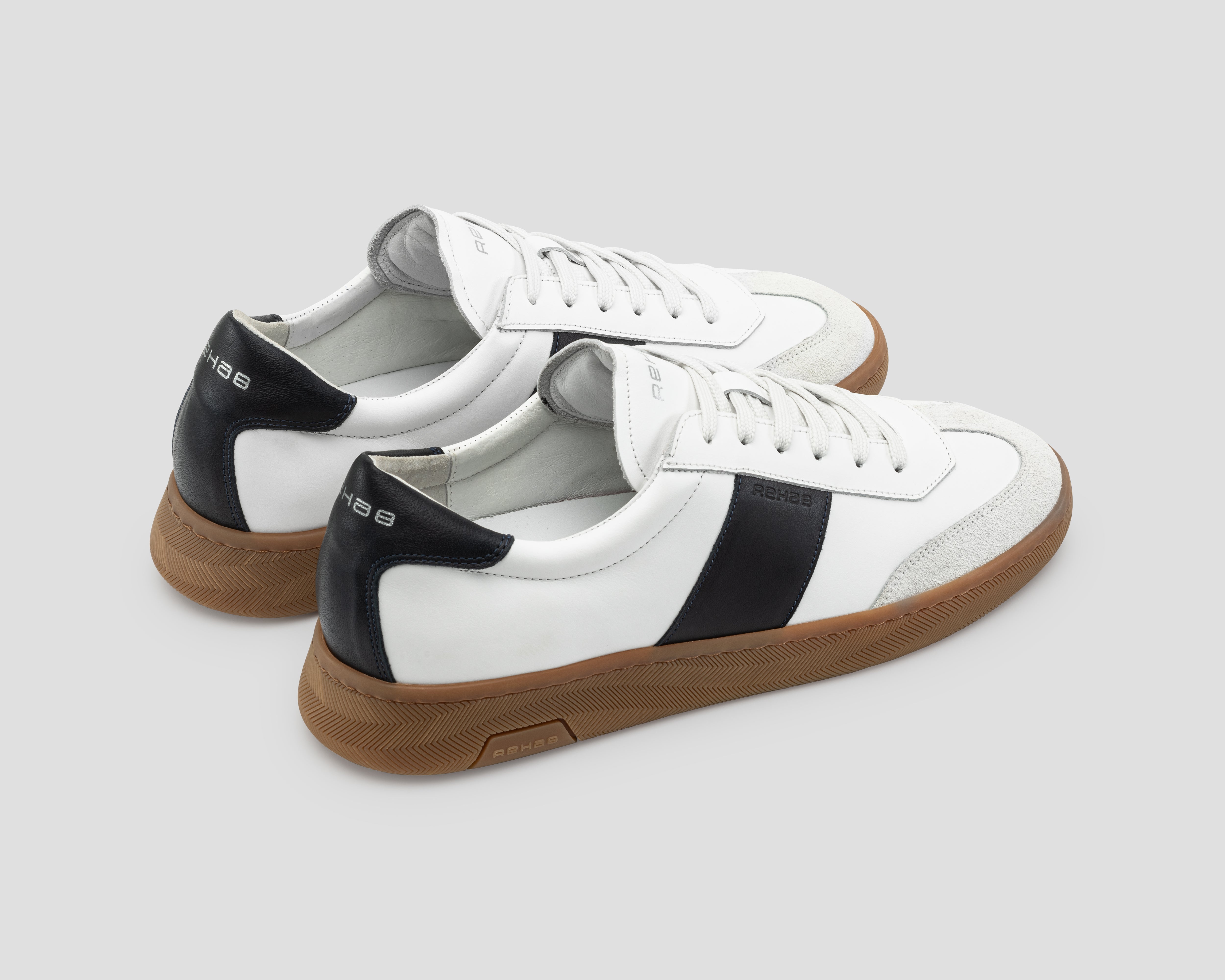 Zack Mix | Wit-donkerblauwe sneaker REHAB Footwear