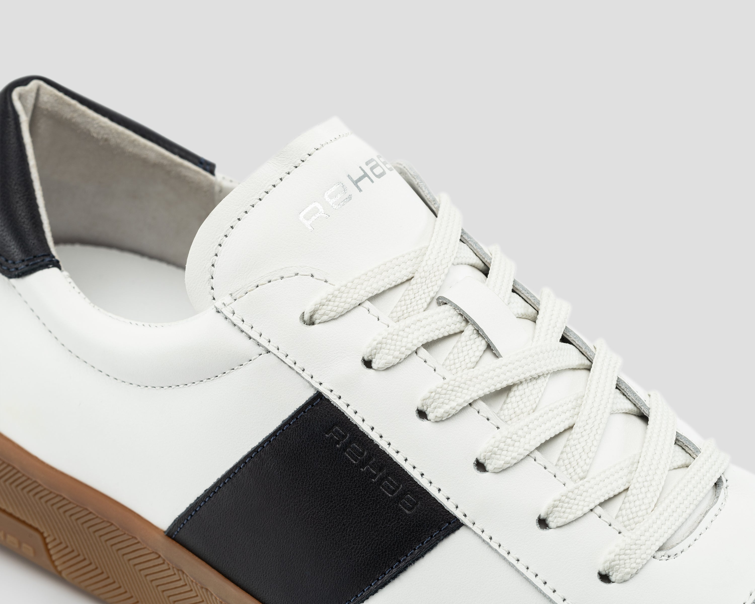 Zack Mix | Wit-donkerblauwe sneaker REHAB Footwear