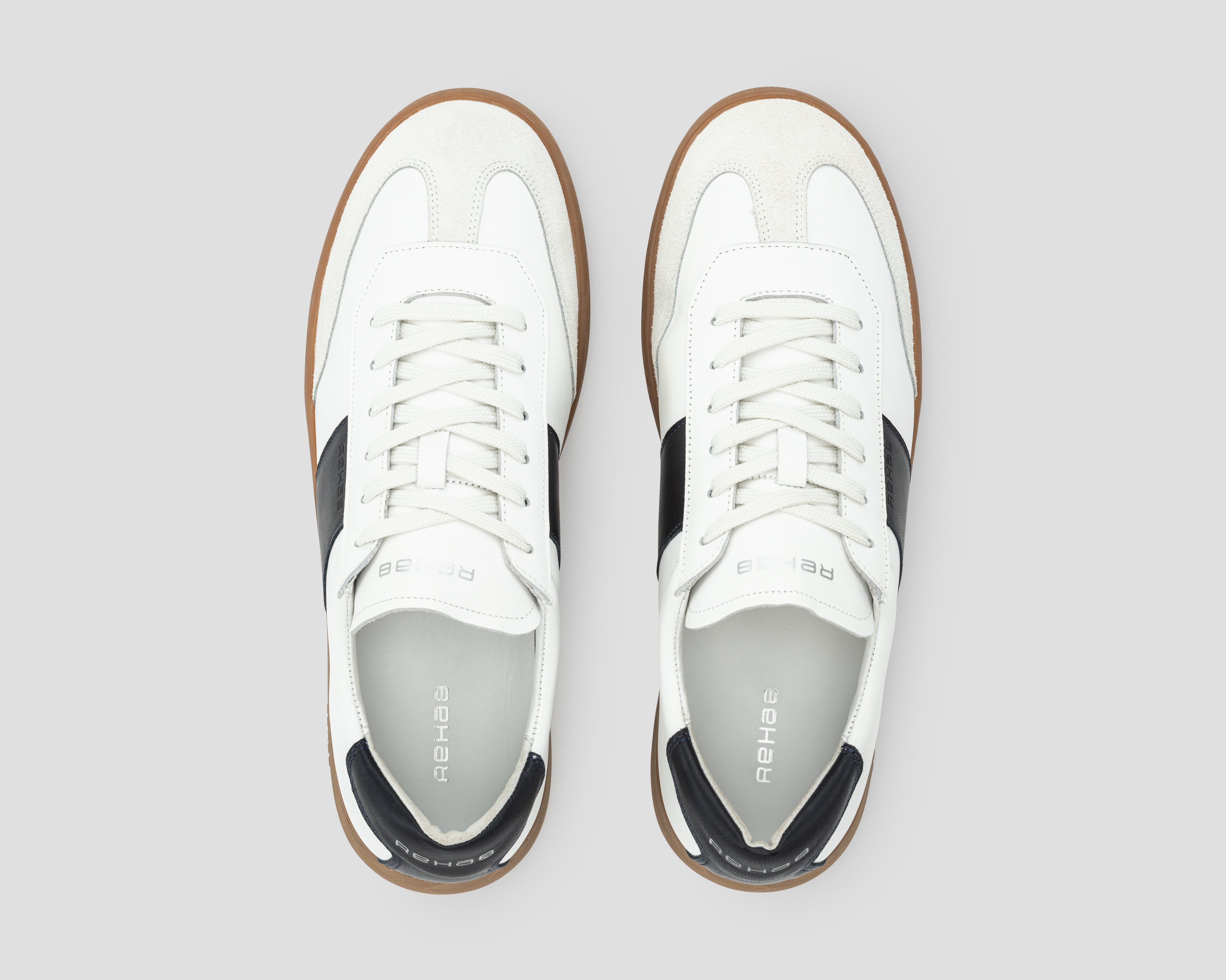 Zack Mix | Wit-donkerblauwe sneaker REHAB Footwear