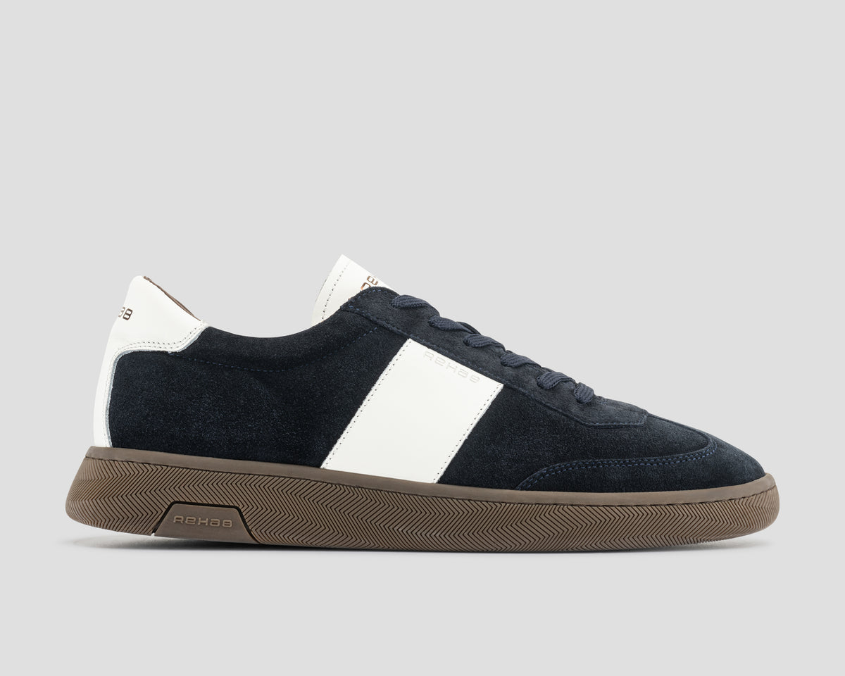 Zack Sue Lthr | Donkerblauwe sneaker REHAB Footwear