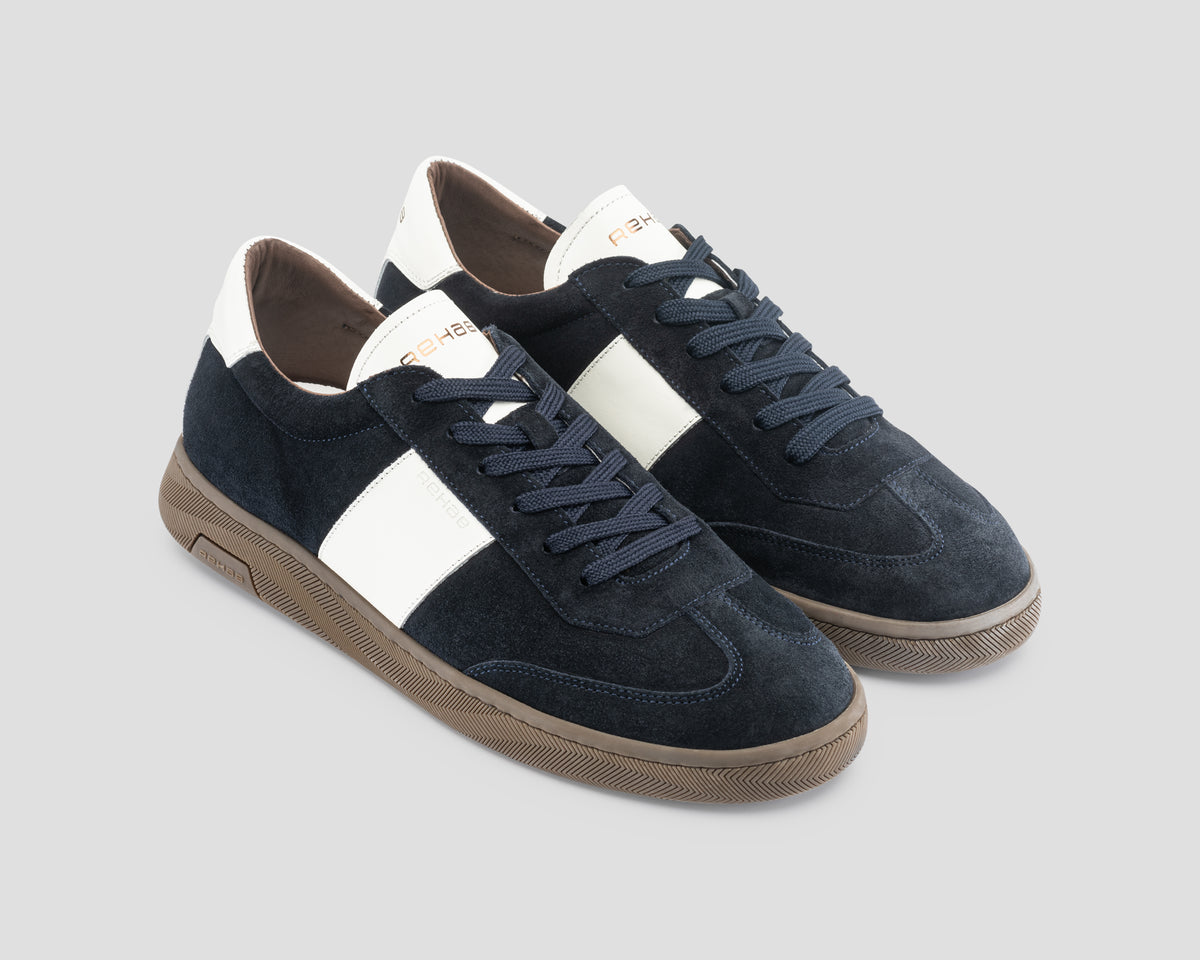 Zack Sue Lthr | Donkerblauwe sneaker REHAB Footwear
