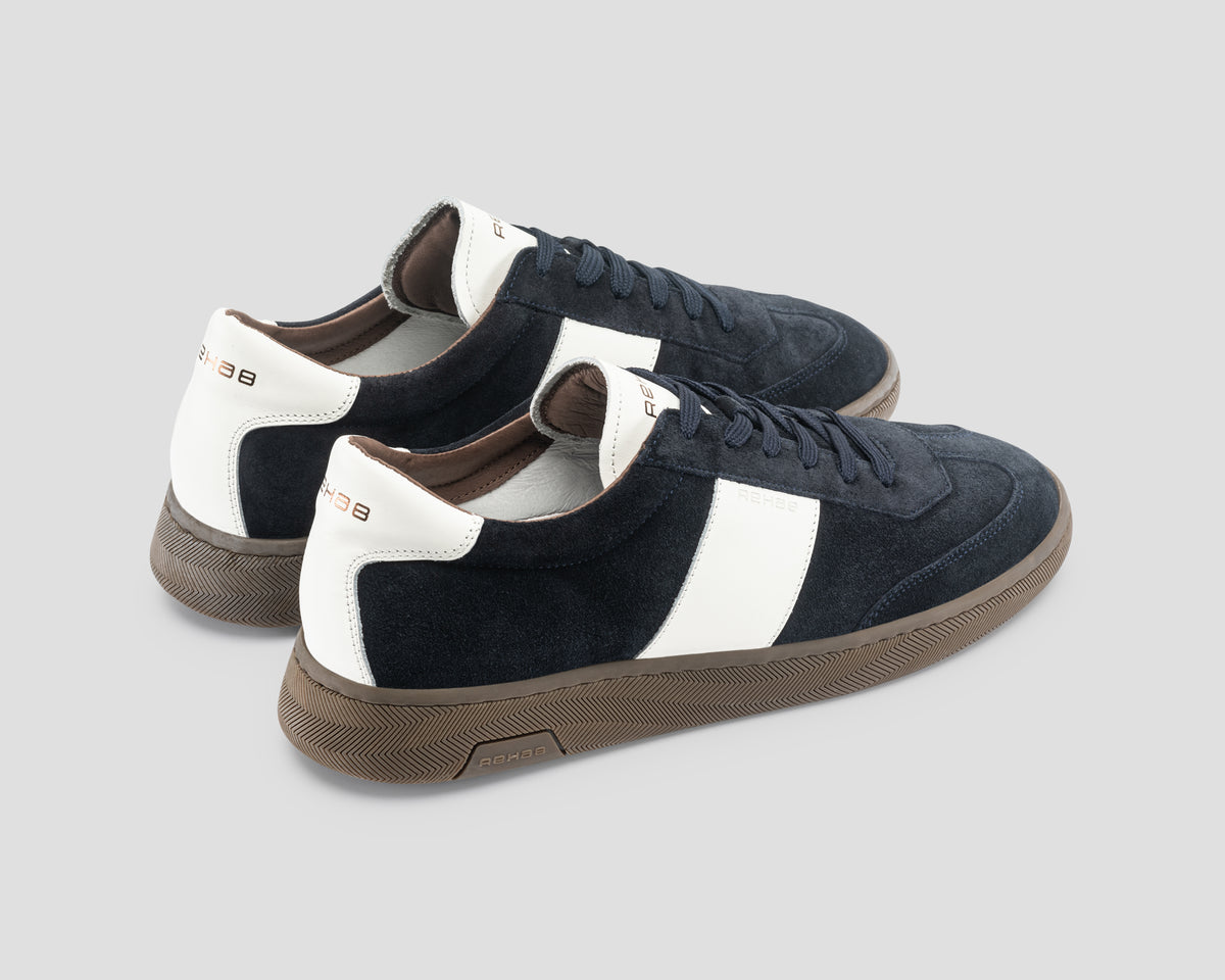 Zack Sue Lthr | Donkerblauwe sneaker REHAB Footwear