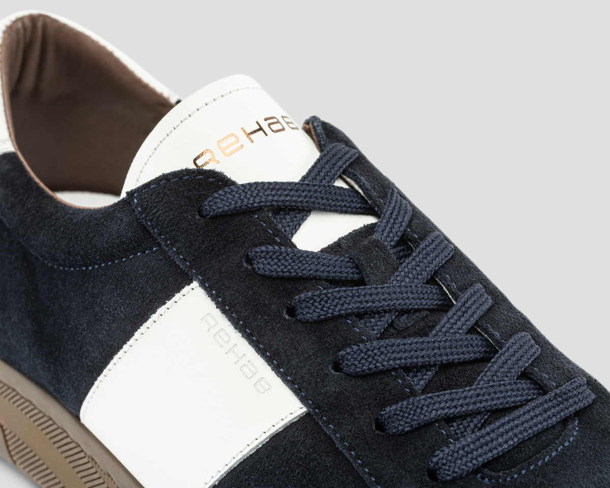 Zack Sue Lthr | Donkerblauwe sneaker REHAB Footwear