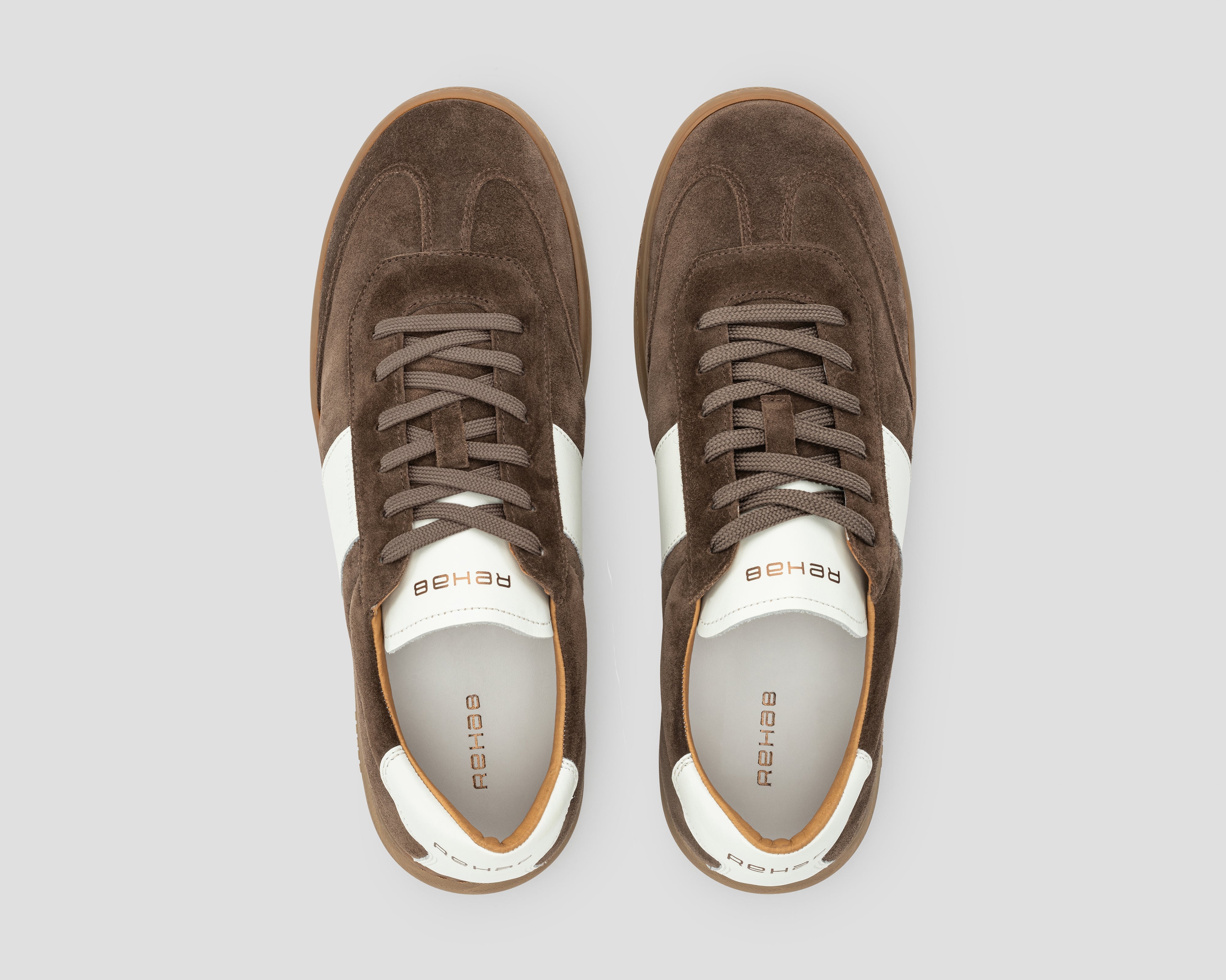 Zack Sue Lthr | Donkerbruine sneaker REHAB Footwear