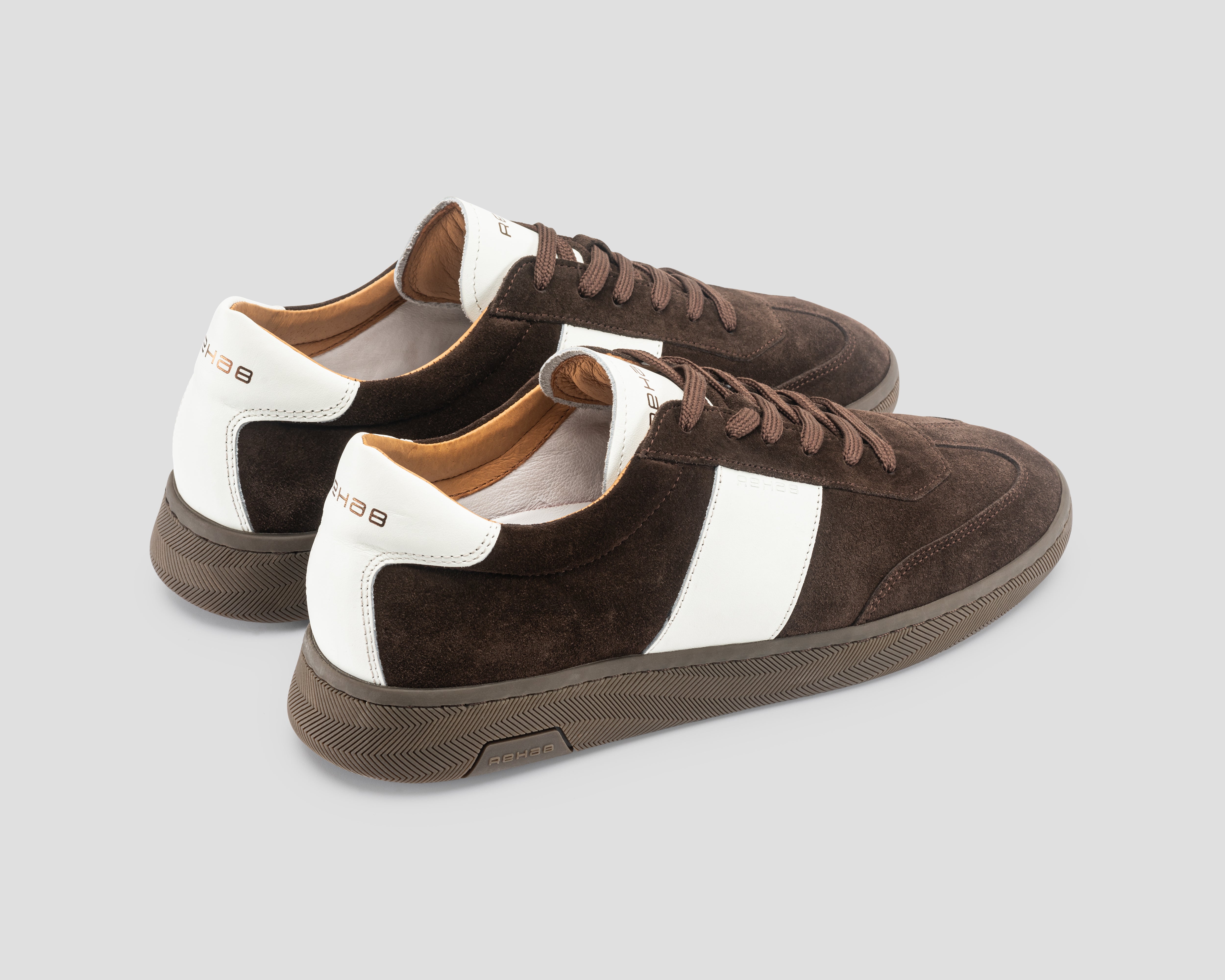 Zack Sue Lthr | Donkerbruine sneaker REHAB Footwear