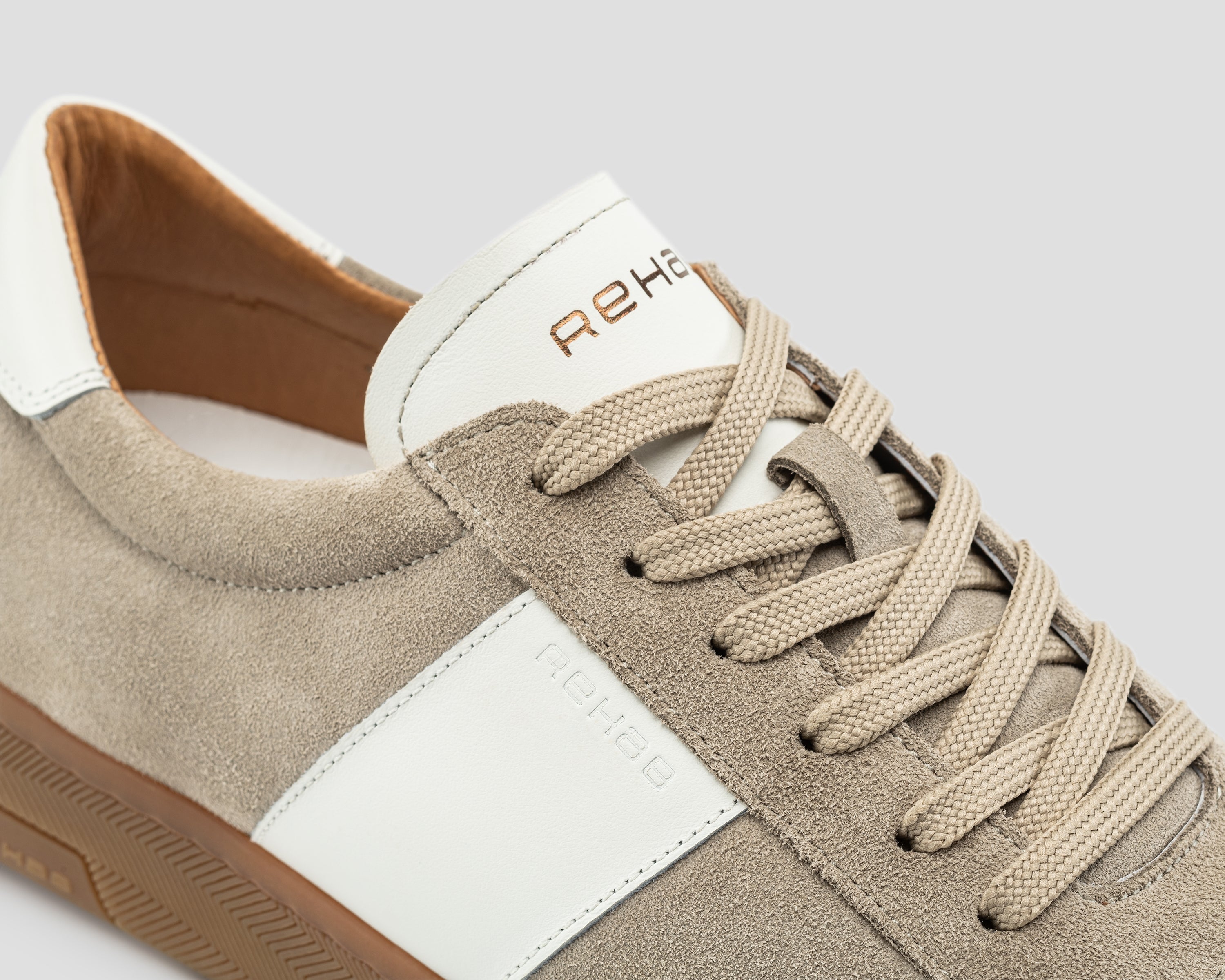 Zack Sue Lthr | Khaki sneaker REHAB Footwear