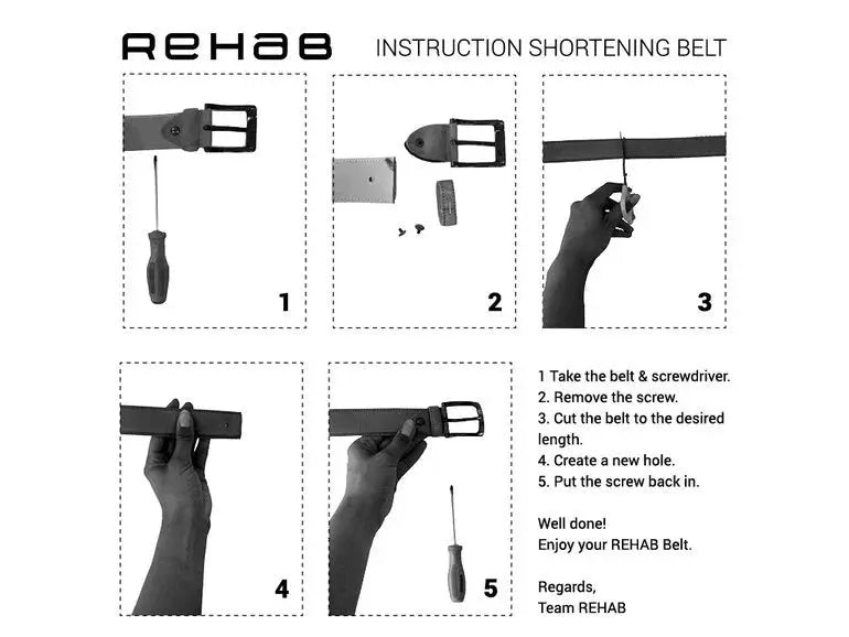 Riem Wall | Zwart REHAB Footwear