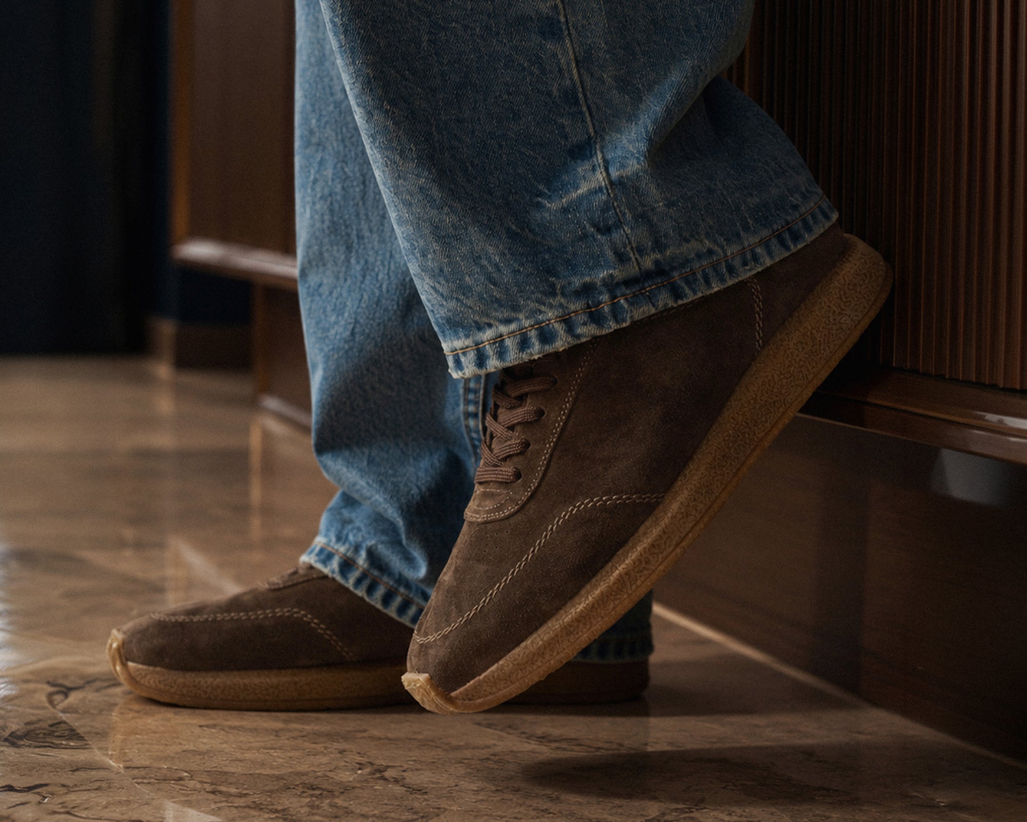 Ace | Donkerbruine sneaker REHAB Footwear