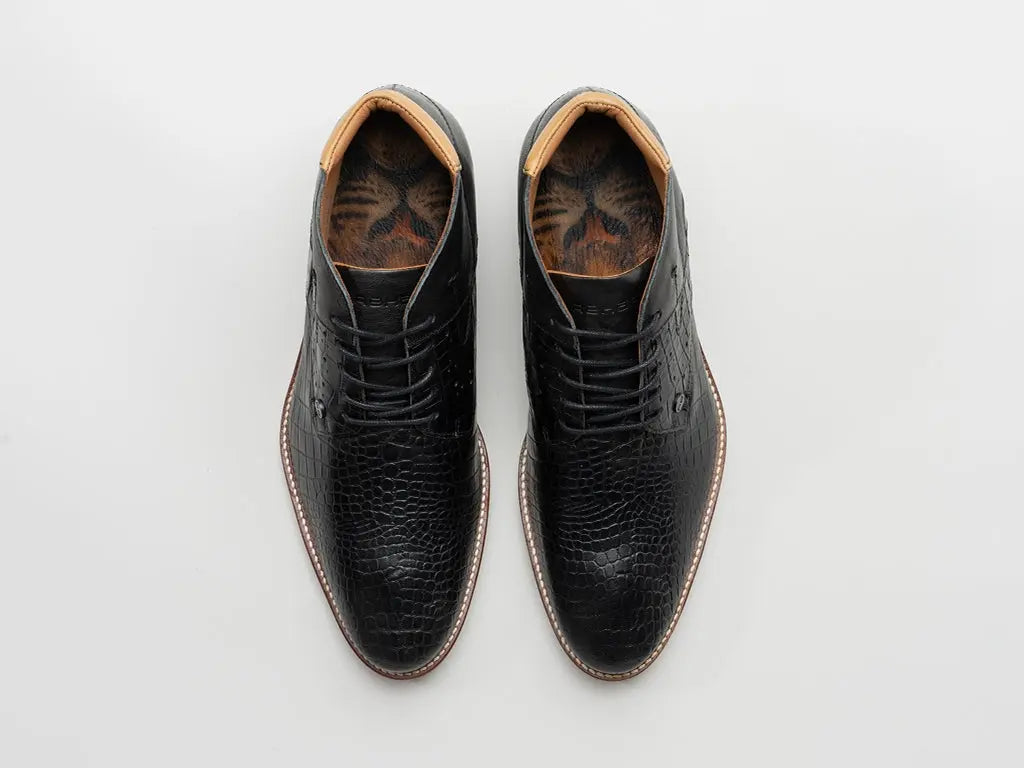 Adriano Crc | Hoge zwarte nette schoenen REHAB Footwear