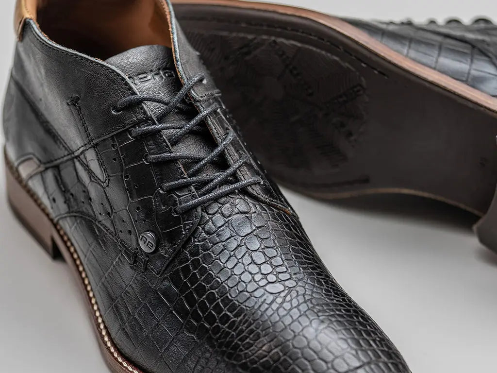 Adriano Crc | Hoge zwarte nette schoenen REHAB Footwear