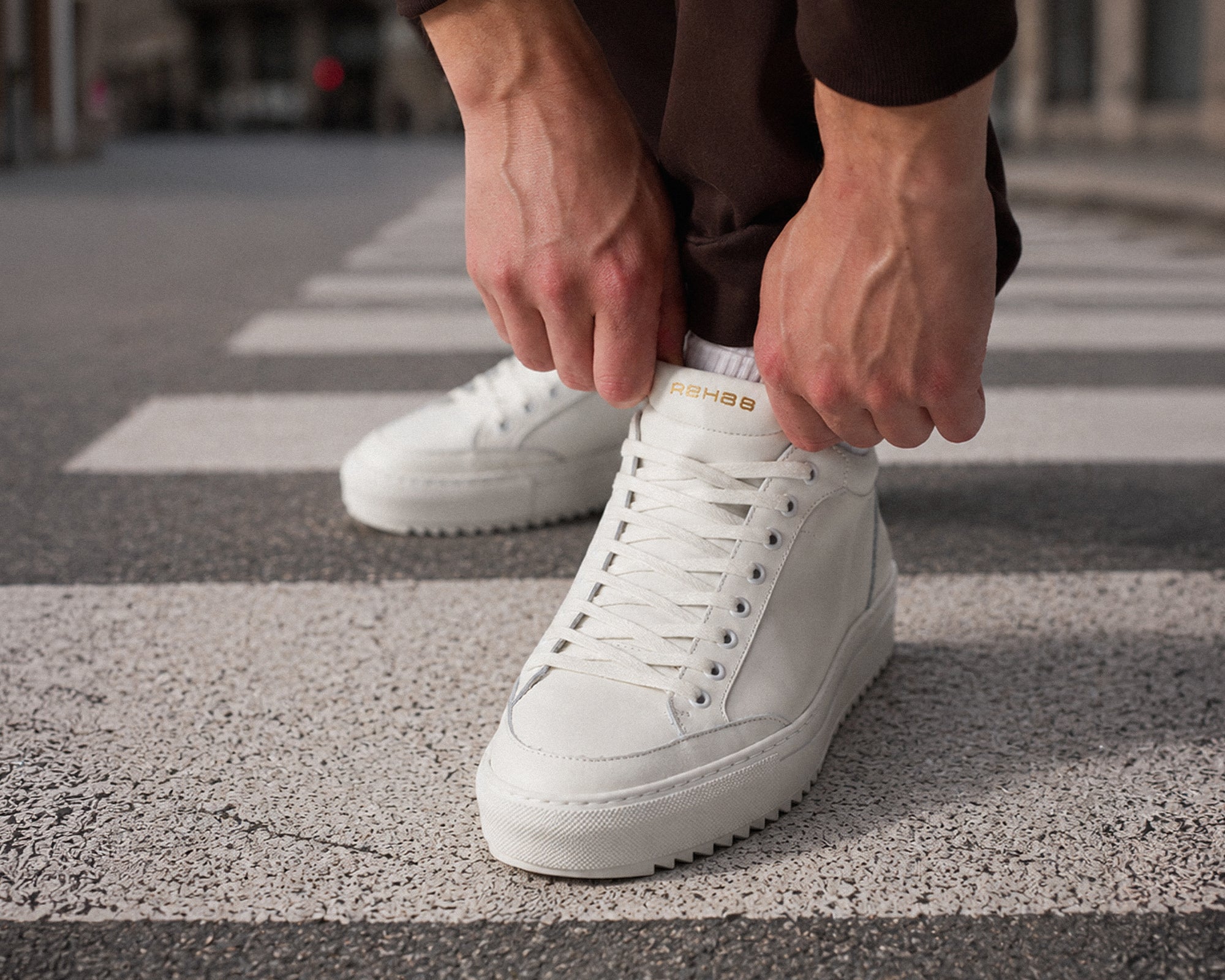 Craig Lthr | Witte sneaker REHAB Footwear