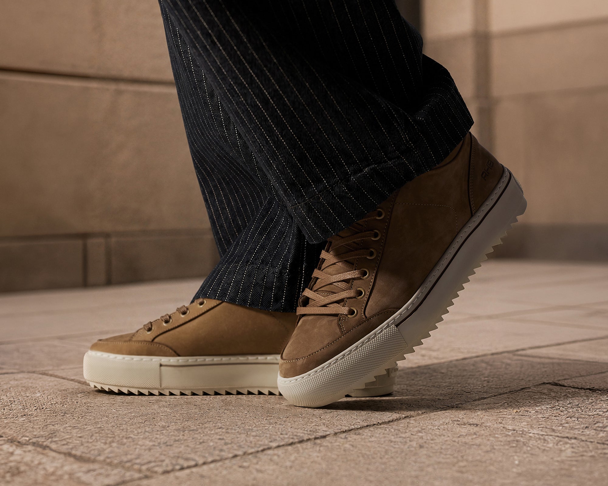 Craig Nub | Taupe sneaker REHAB Footwear