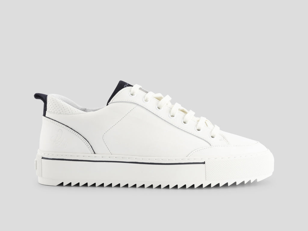 Crash Lthr | Wit-blauwe sneaker REHAB Footwear