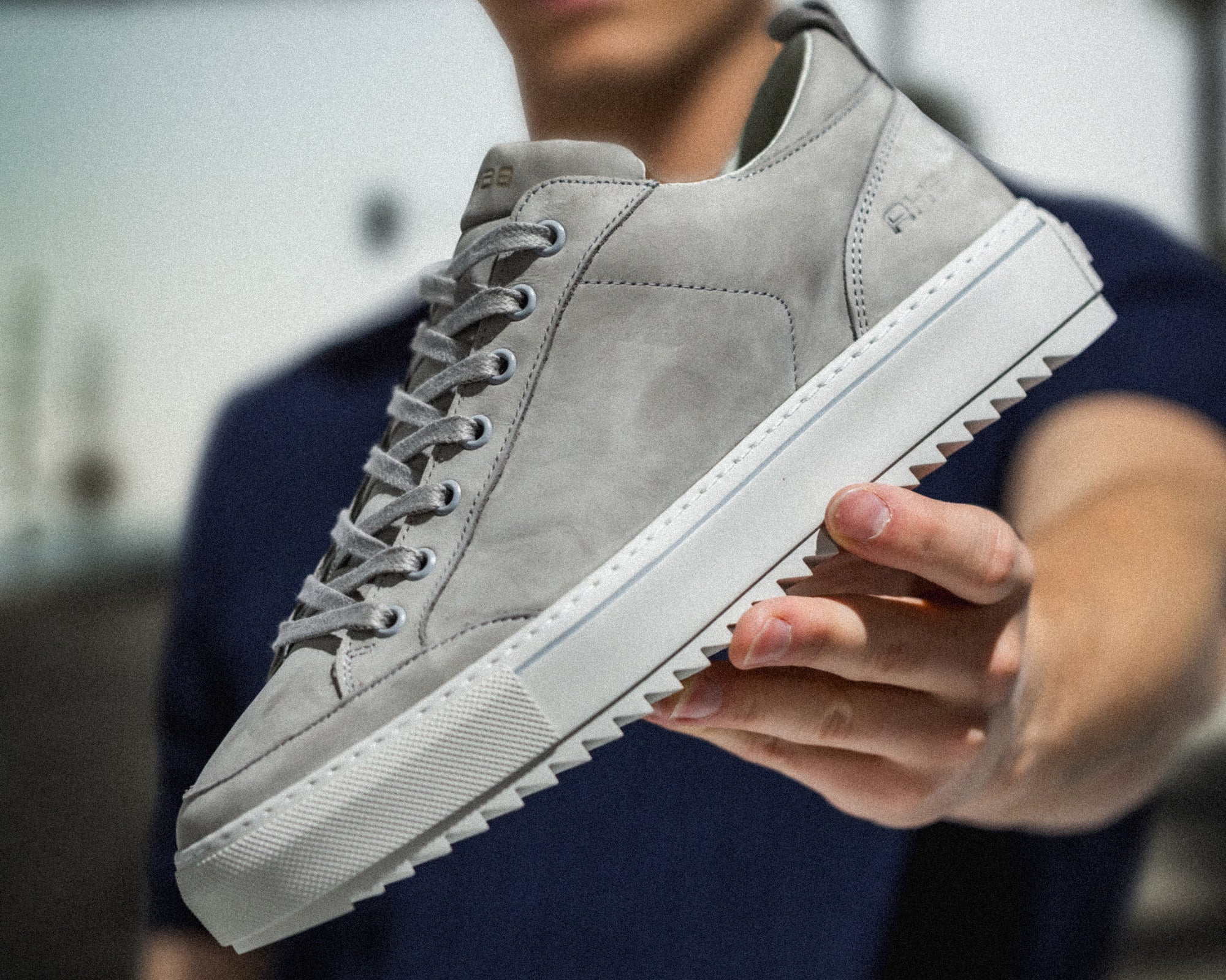 Crash Nub | Lichtgrijze sneaker REHAB Footwear