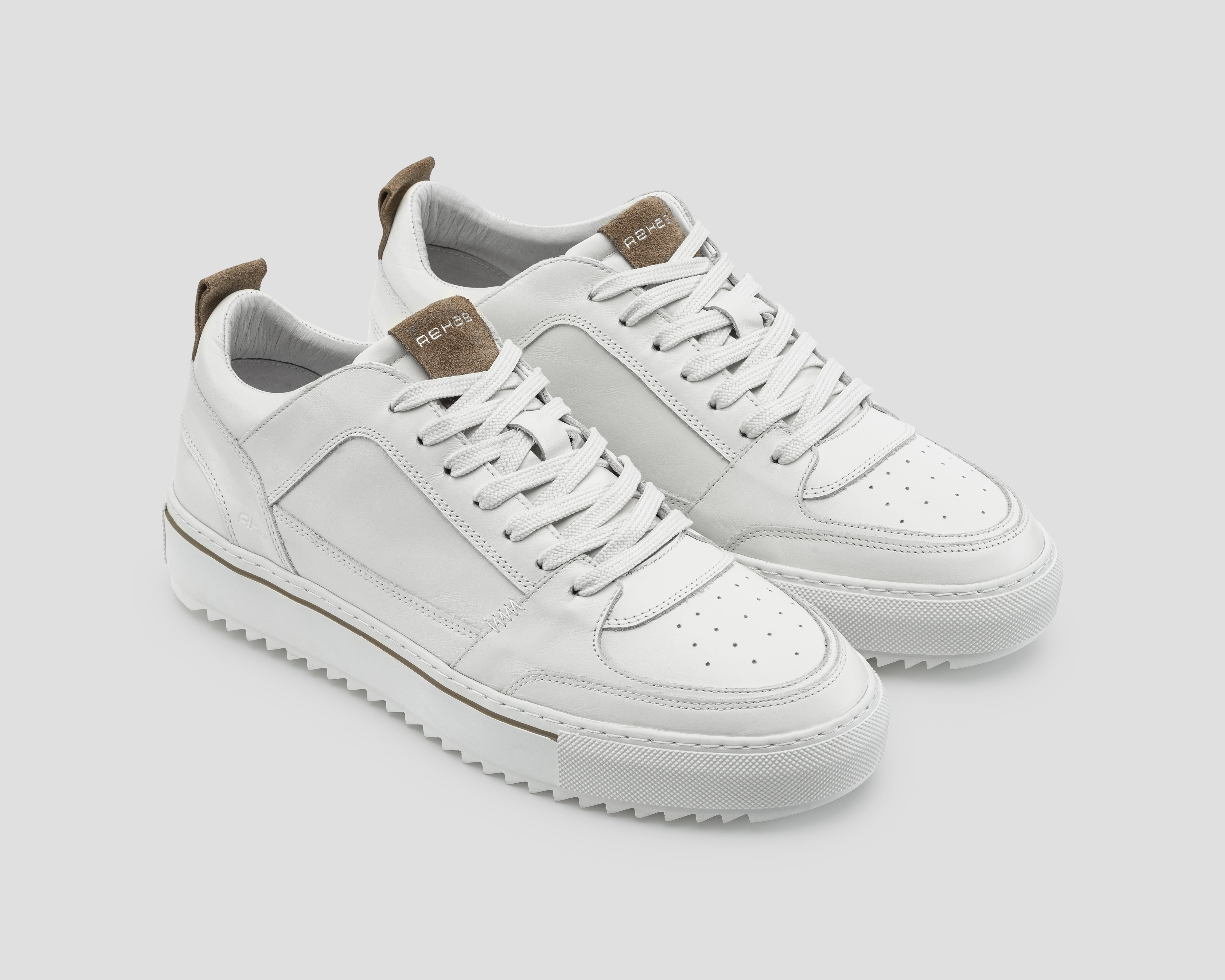 CREON LTHR 0753 WHT-KHKI REHAB Footwear