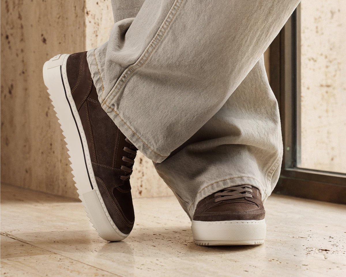 Creon Mix | Bruine sneaker REHAB Footwear