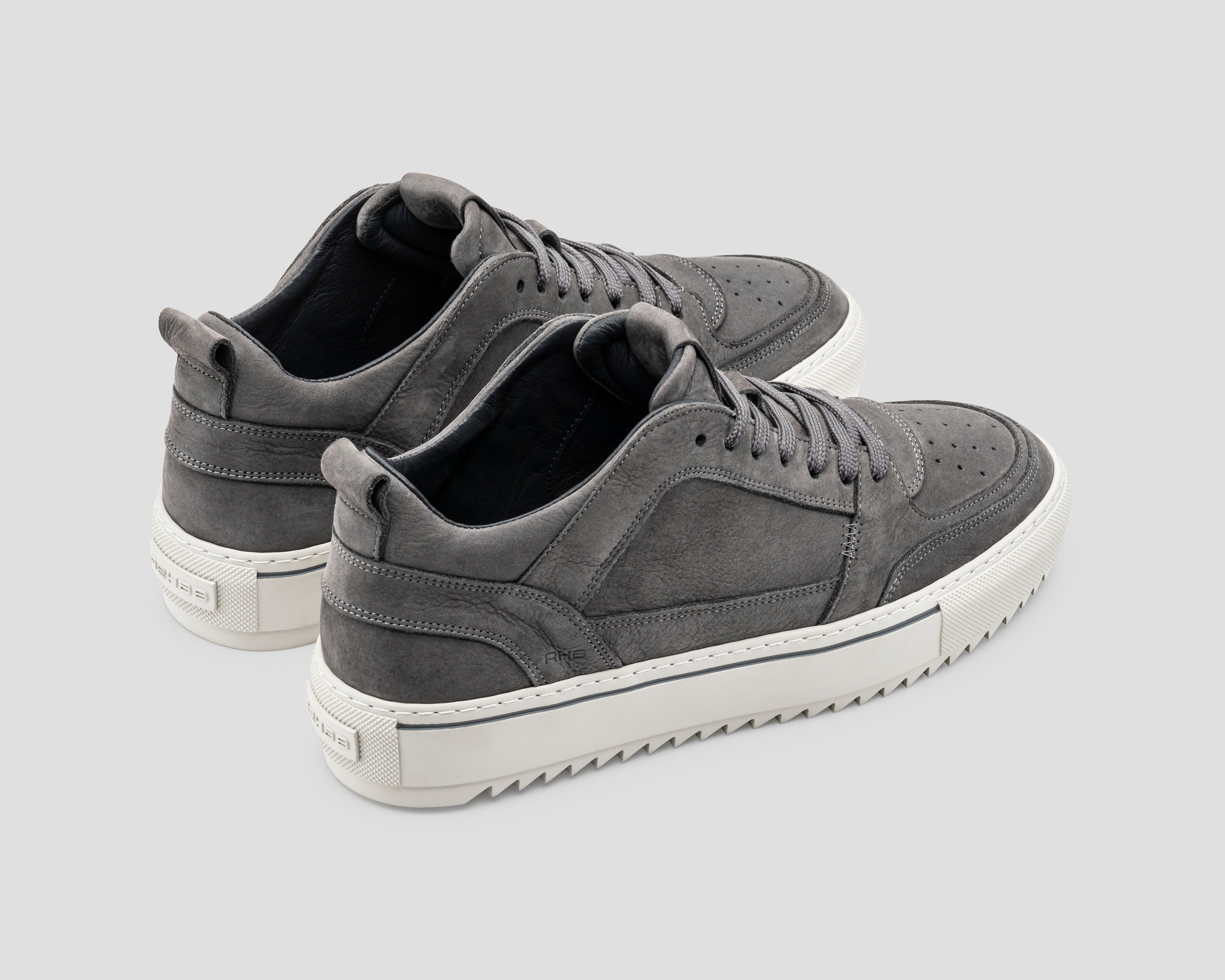 Creon Nub | Donkergrijze sneaker – Rehab Footwear