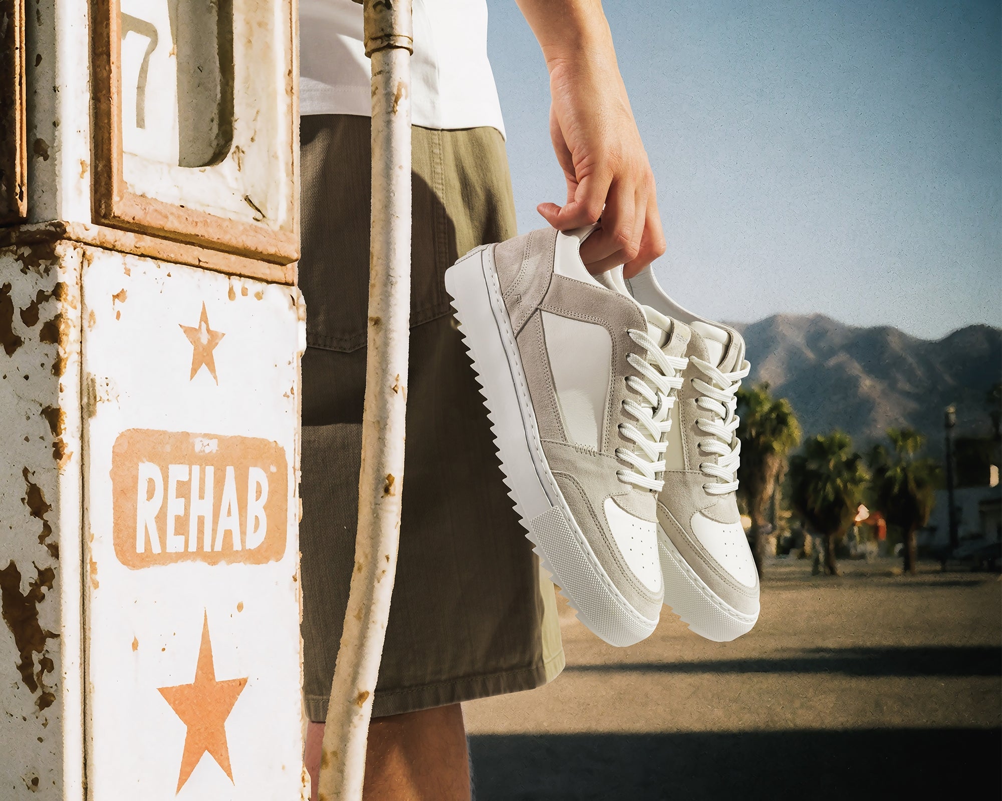 Creon Sue Lthr | Witte sneaker REHAB Footwear