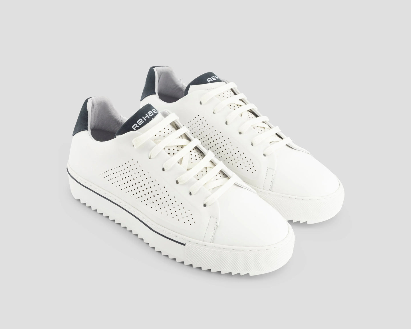 Cruz | Wit-blauwe sneakers REHAB Footwear