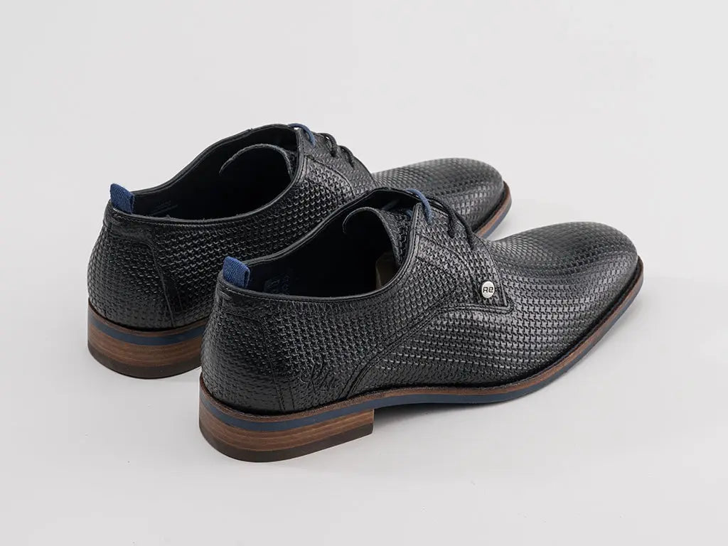 Falco Tile | Zwarte nette schoen REHAB Footwear