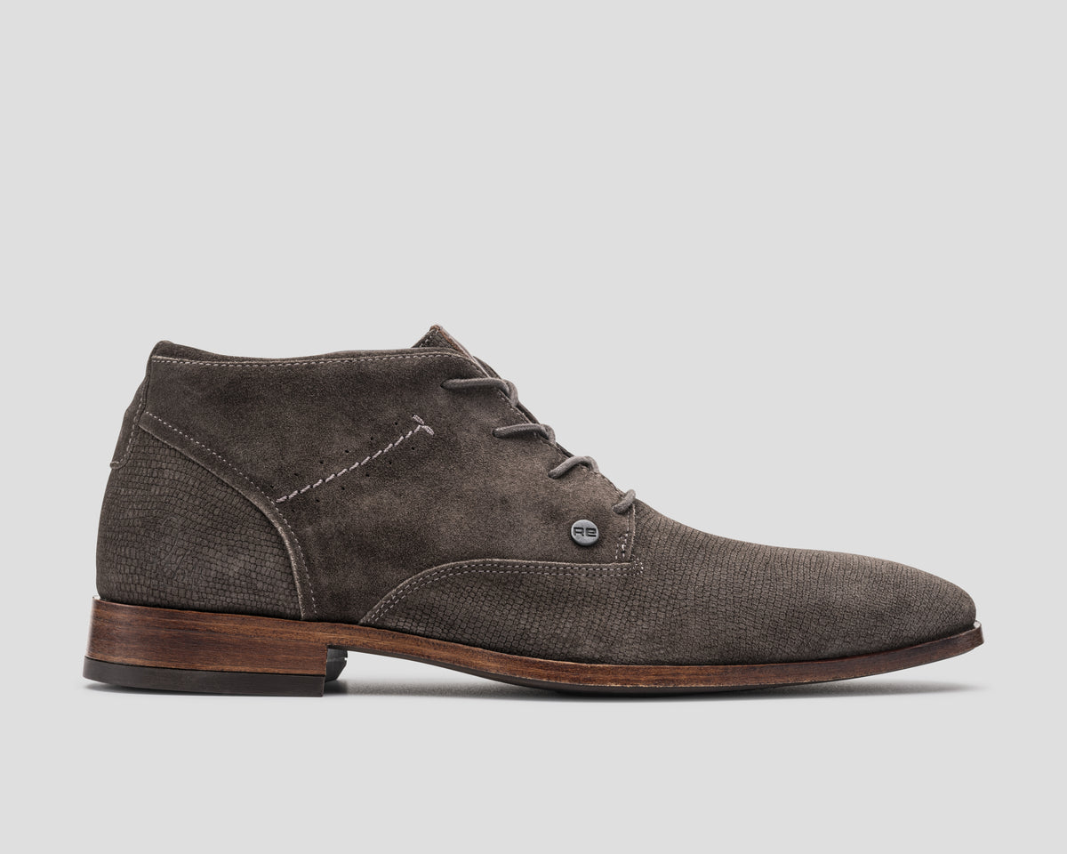 Gregoire Sue Lz | Grijsbruine nette schoen REHAB Footwear
