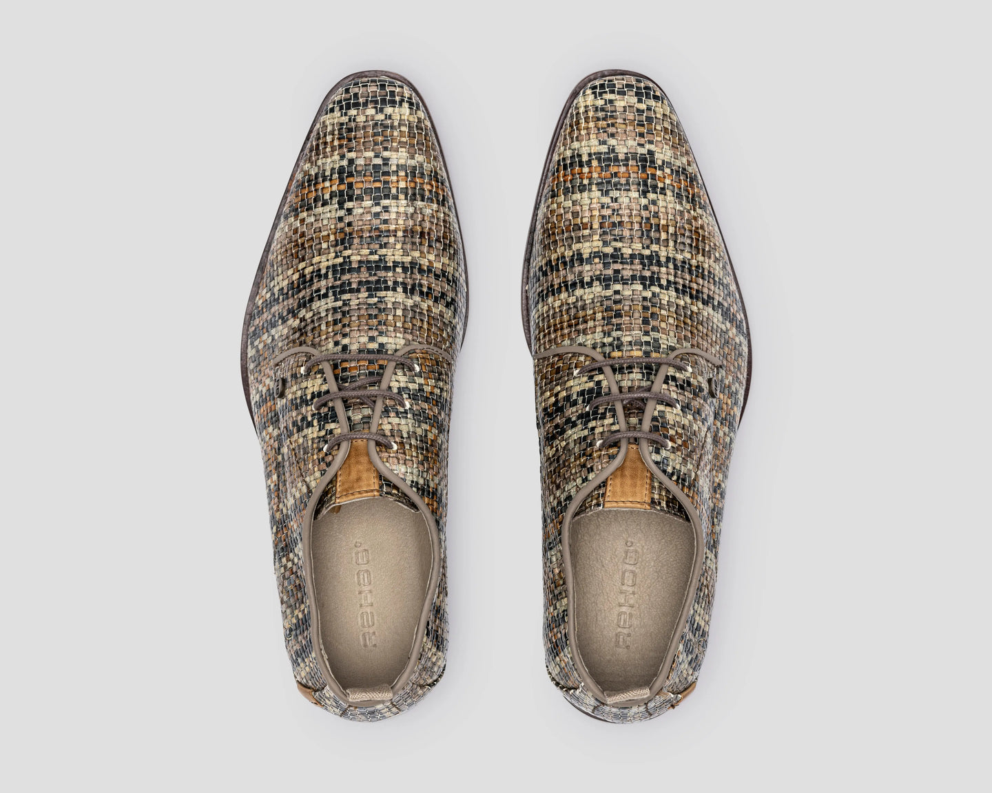 Greg Square | Taupe nette schoenen REHAB Footwear