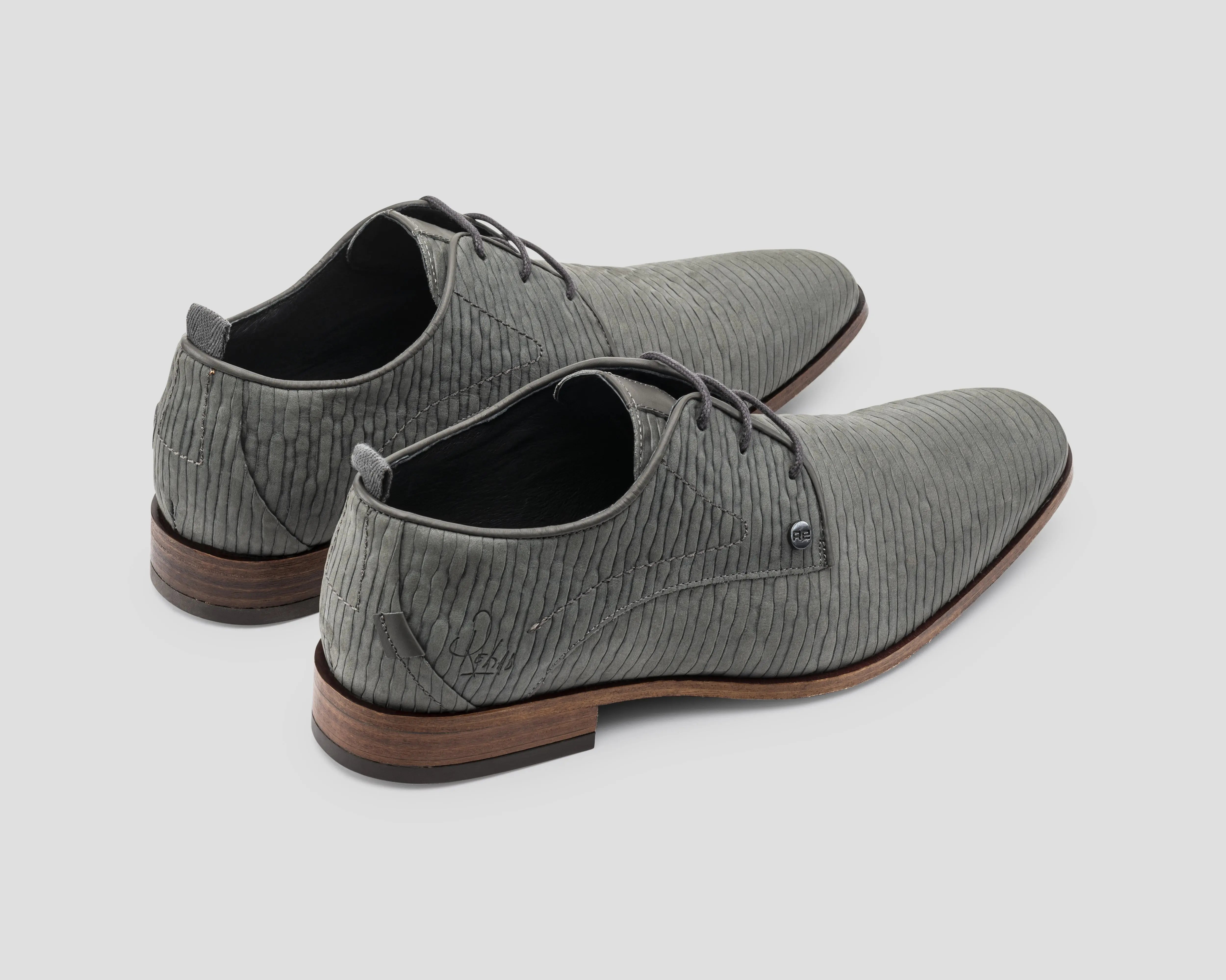 Greg Stones | Donkergrijze nette schoen REHAB Footwear