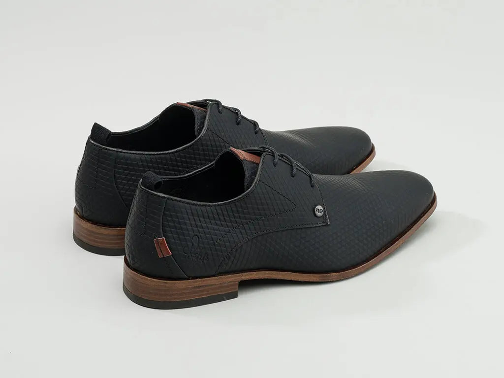 Greg Triangle | Zwarte nette schoenen REHAB Footwear