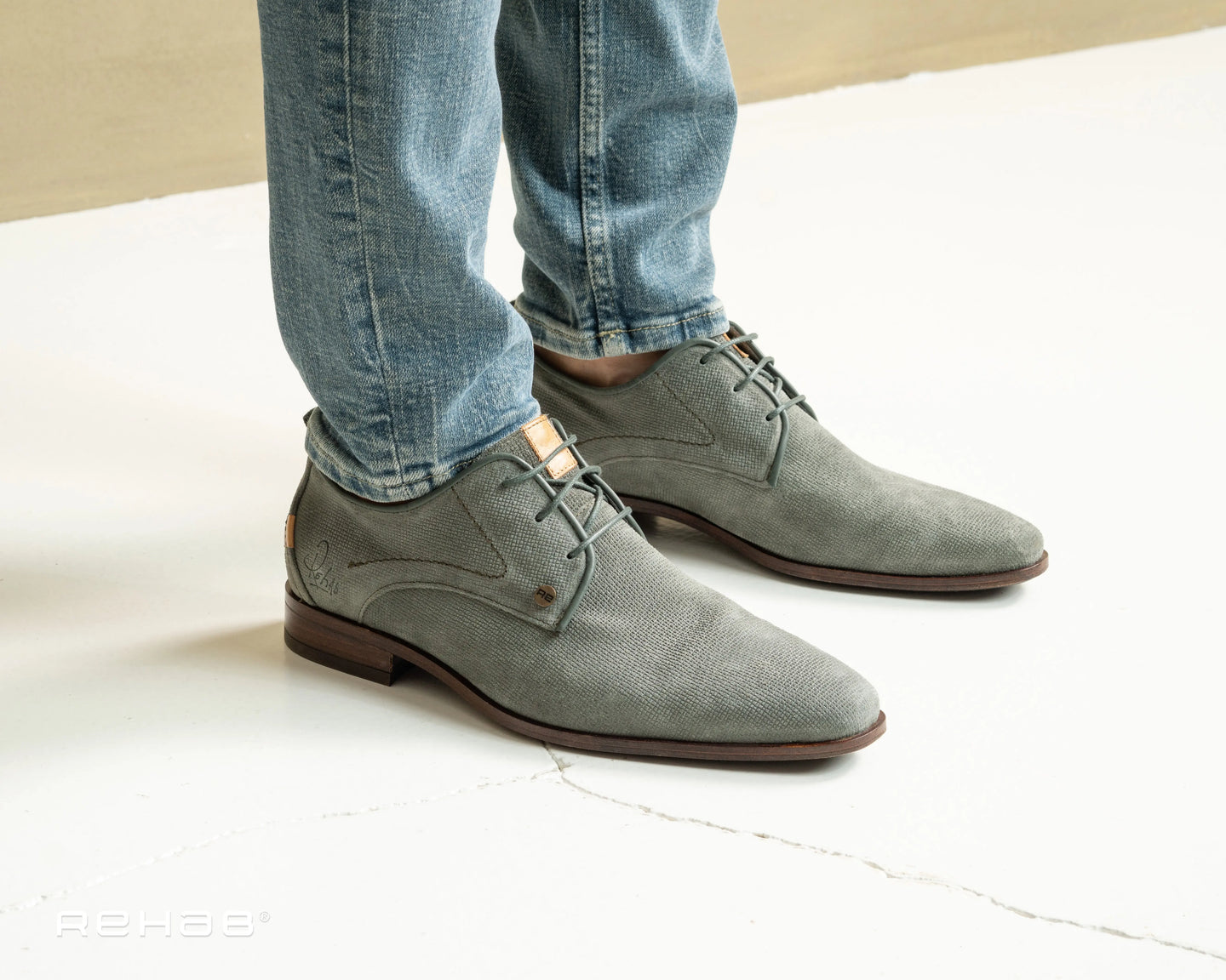 Greg Wall Sue | Groene nette schoen REHAB Footwear
