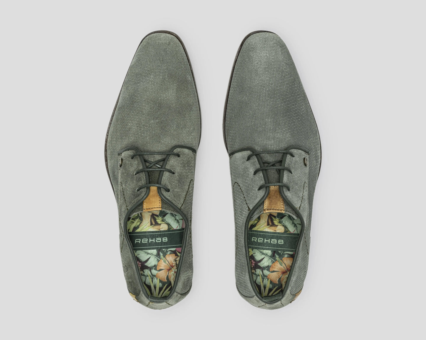 Greg Wall Sue | Groene nette schoen REHAB Footwear