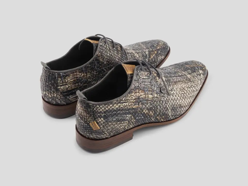 Greg Wood | Donkergrijze nette schoenen REHAB Footwear