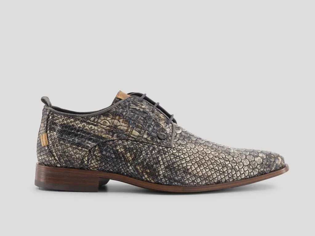 Greg Wood | Donkergrijze nette schoenen REHAB Footwear