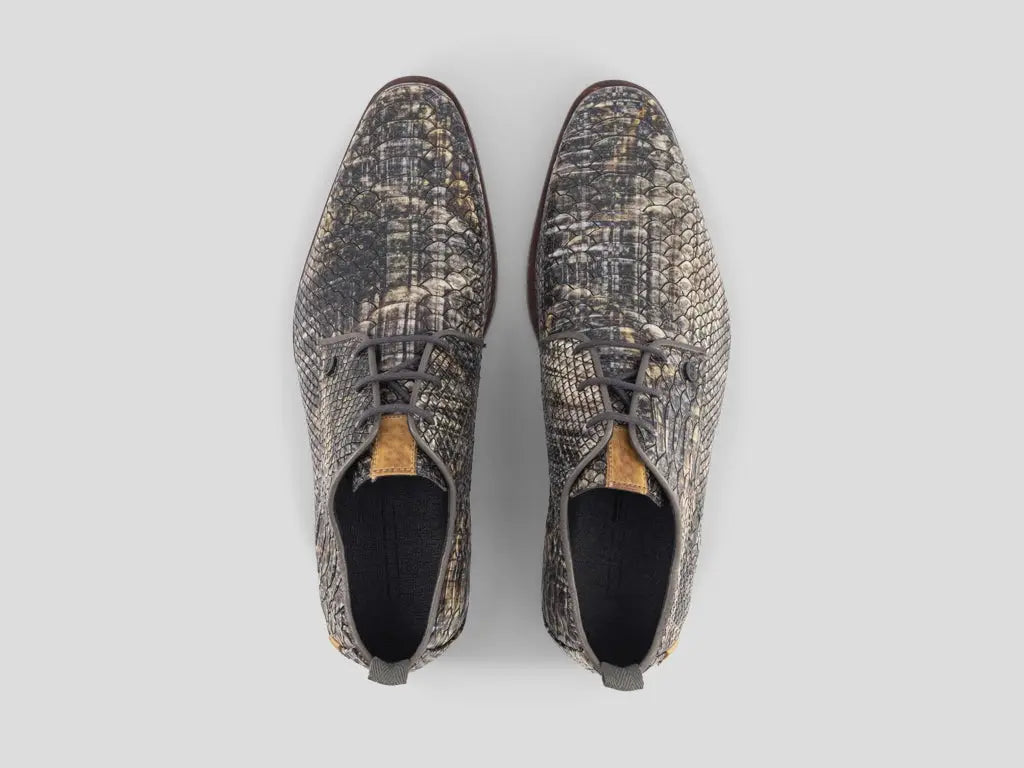 Greg Wood | Donkergrijze nette schoenen REHAB Footwear