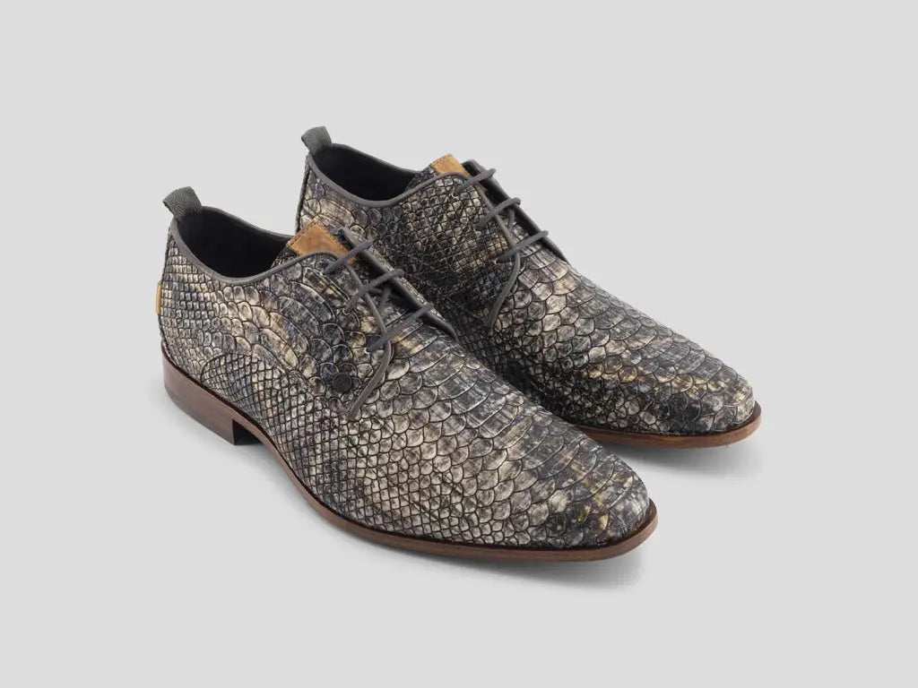 Greg Wood | Donkergrijze nette schoenen REHAB Footwear