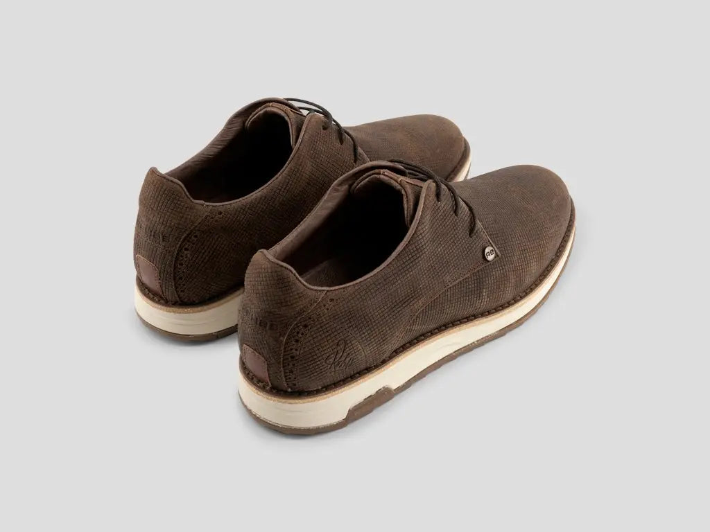 Nolan Square | Donkerbruine veterschoenen REHAB Footwear