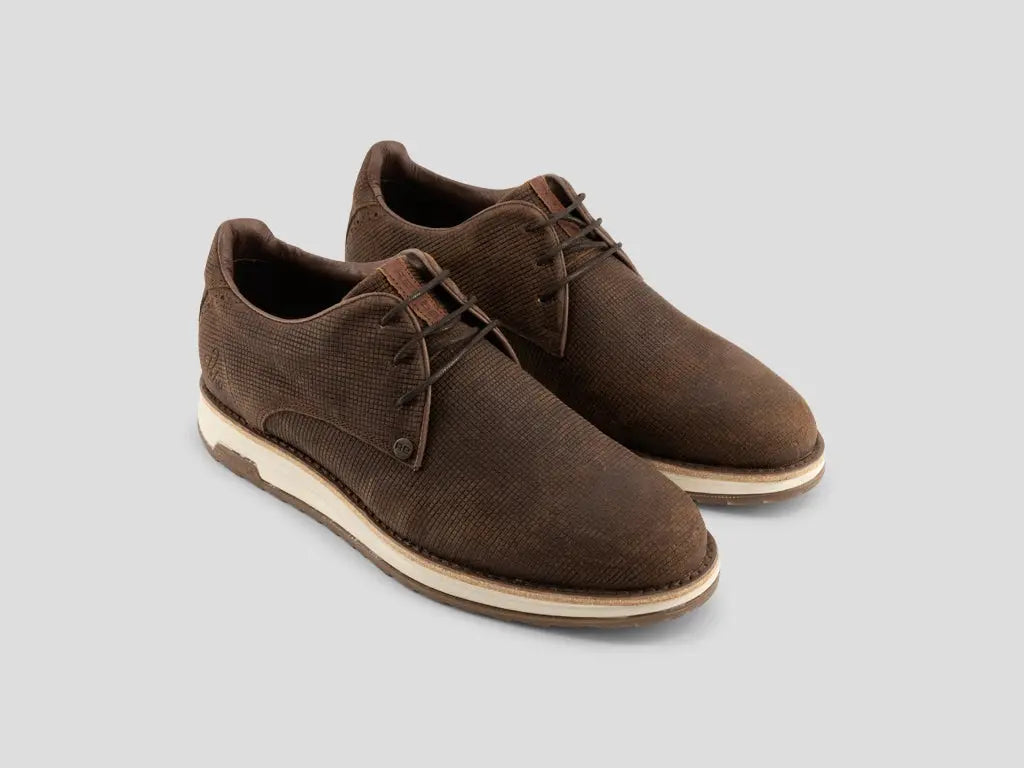 Nolan Square | Donkerbruine veterschoenen REHAB Footwear
