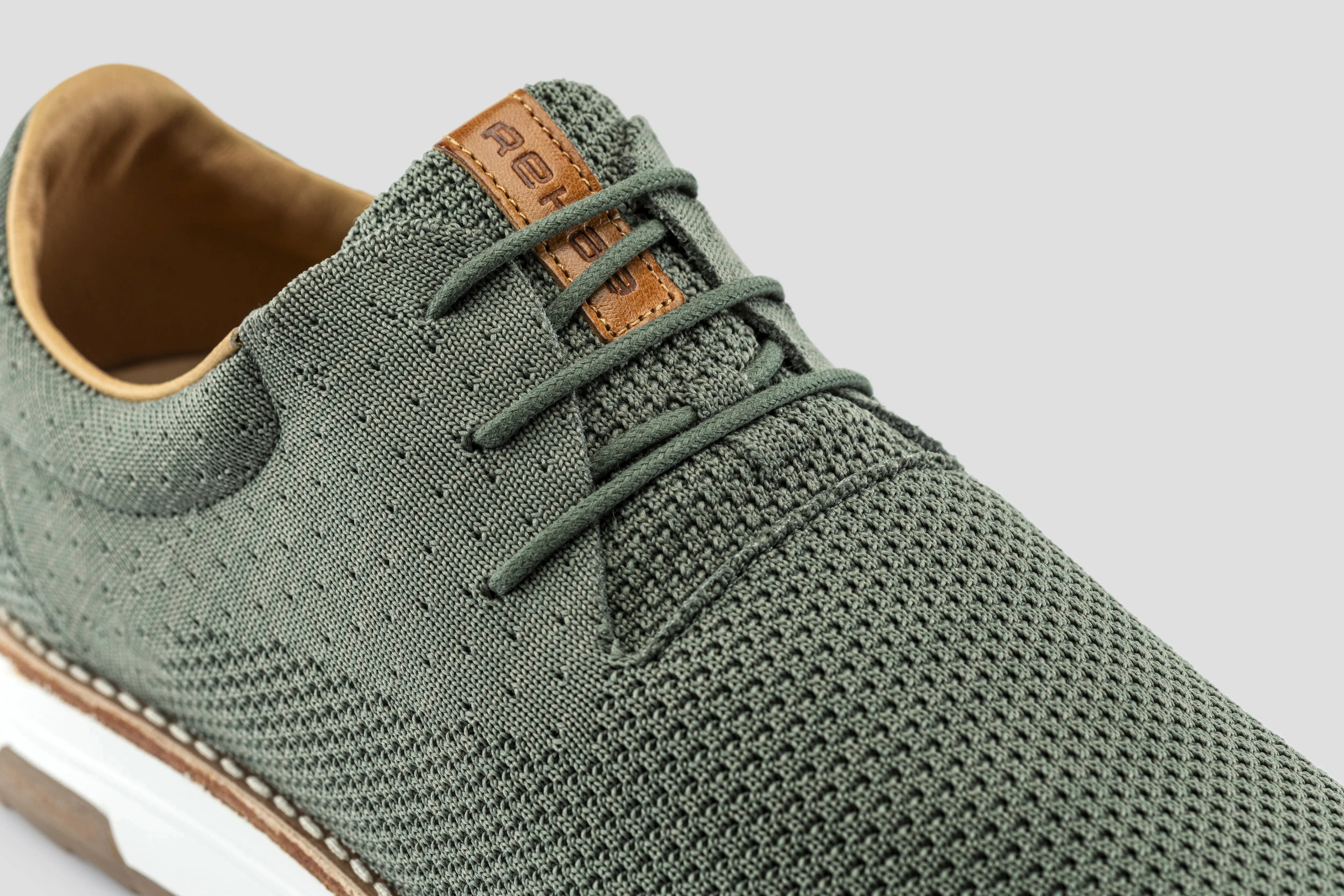Nolan Knit | Groene veterschoen REHAB Footwear
