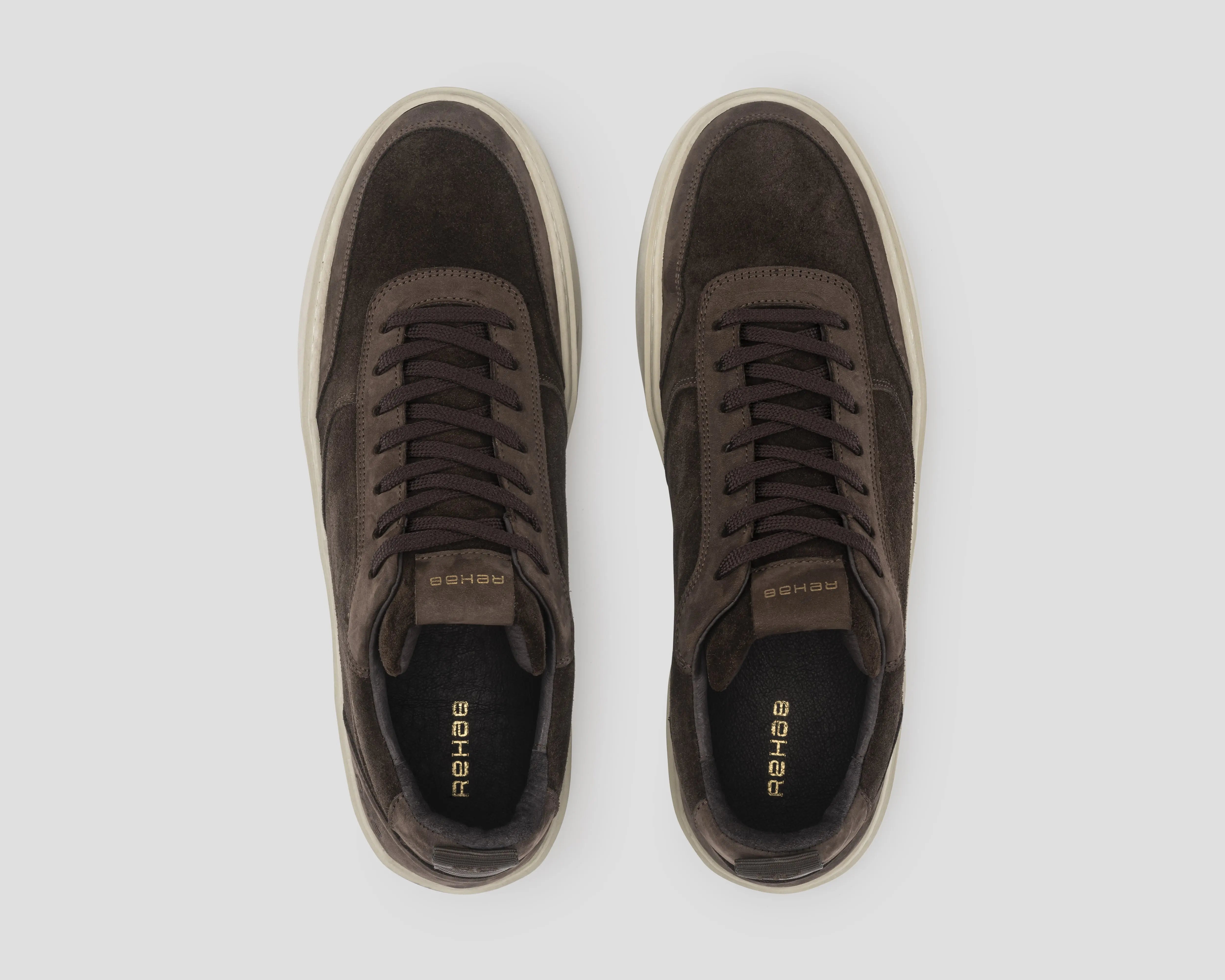 Oliver Mid Sue Nub | Donkerbruine sneaker REHAB Footwear