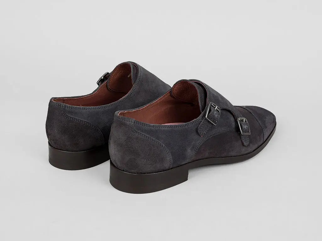 Phill Sue | Donkerblauwe gespschoenen REHAB Footwear