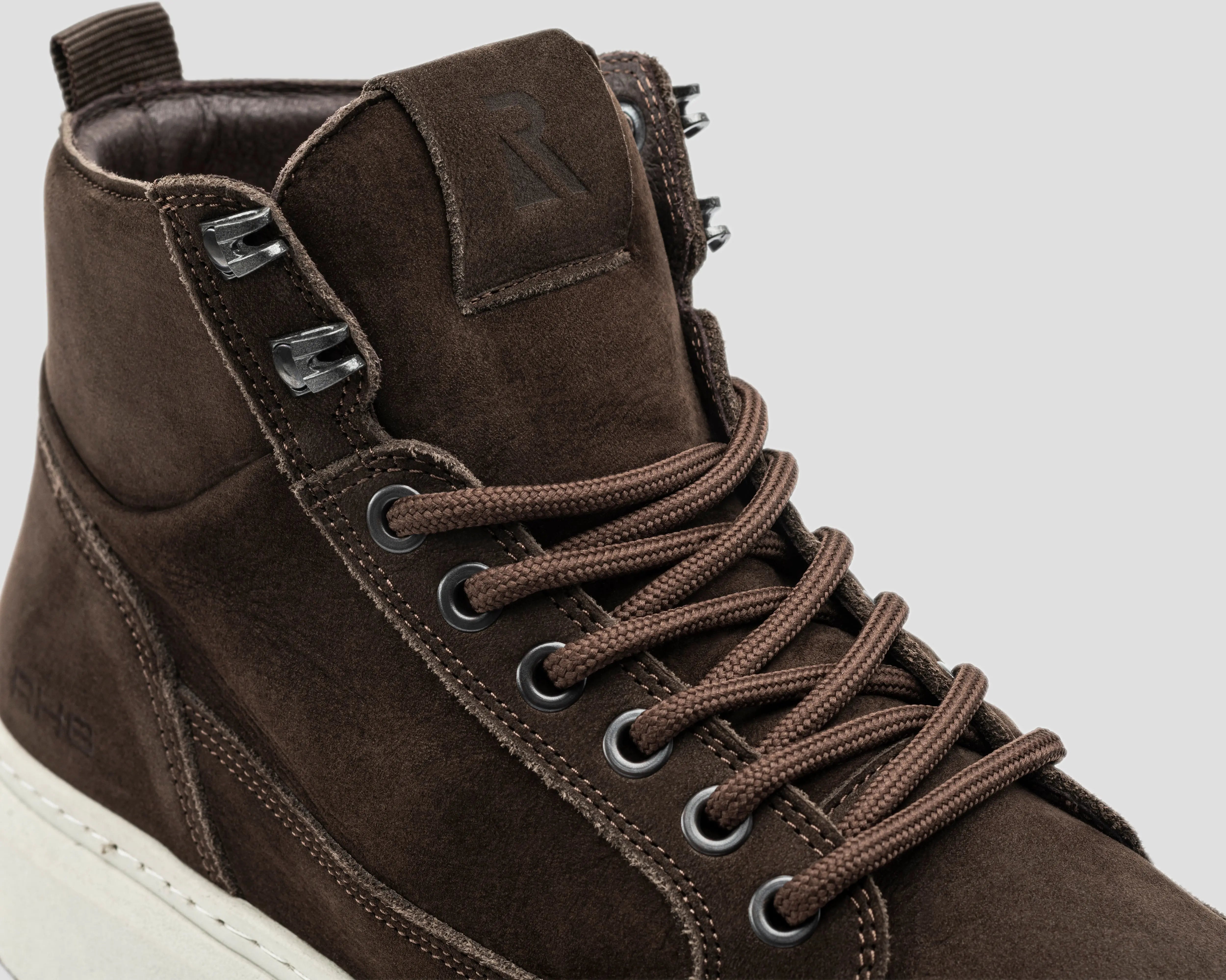 Rafa Nub | Donkerbruine boots REHAB Footwear