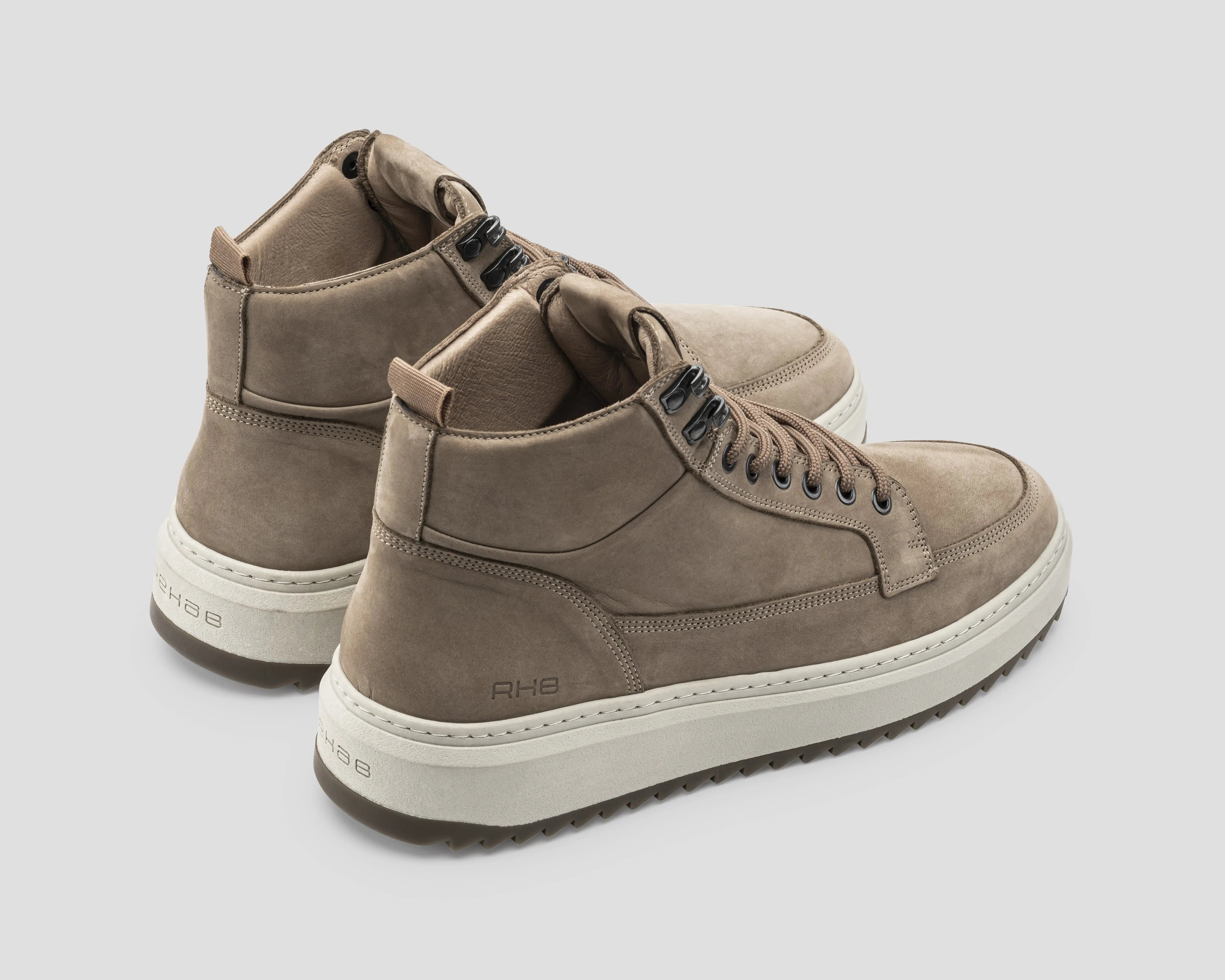 Rafa Nub | Achterkant taupekleurige boots REHAB Footwear