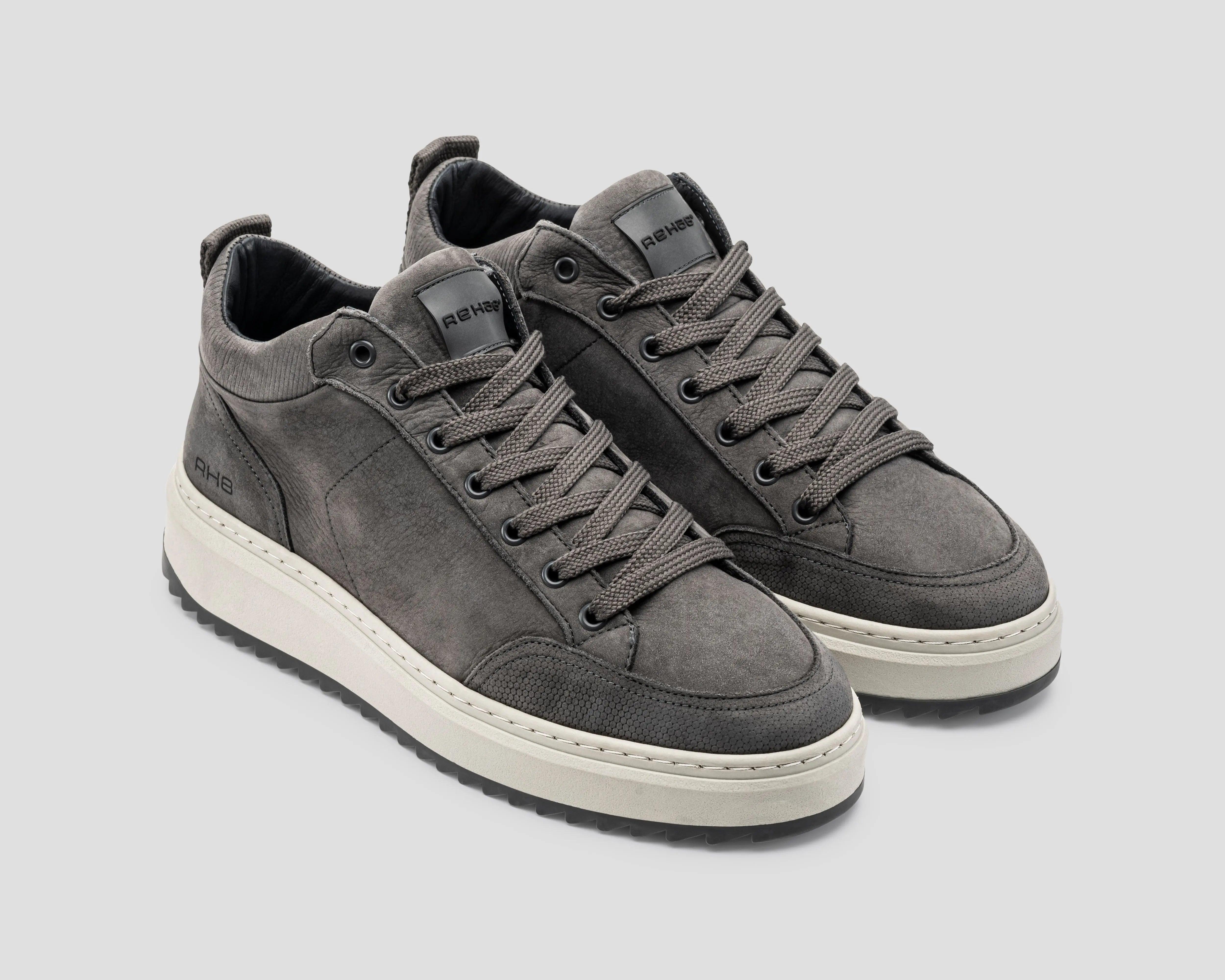 Russel Nub | Donkergrijze sneaker REHAB Footwear