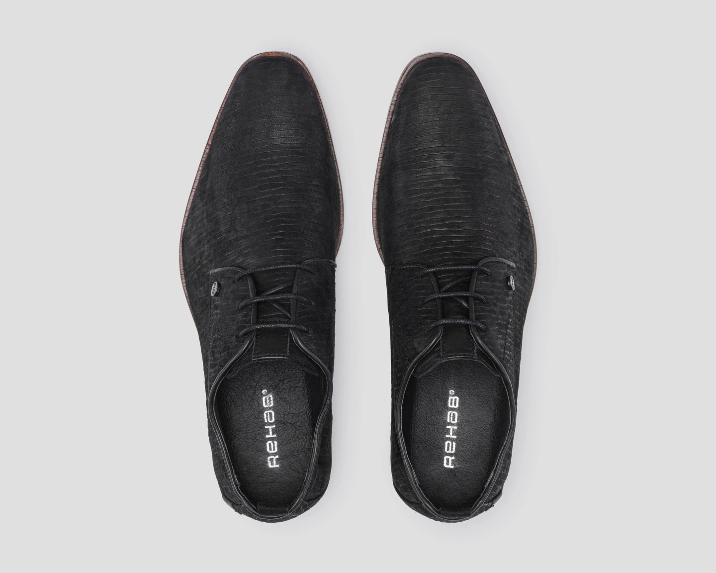 Greg Stones | Zwarte nette schoenen REHAB Footwear