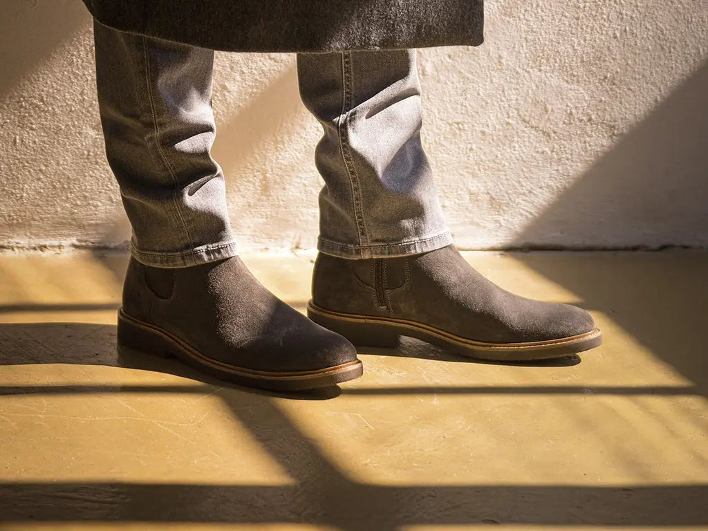 Savio | Grijsbruine chelsea boots REHAB Footwear