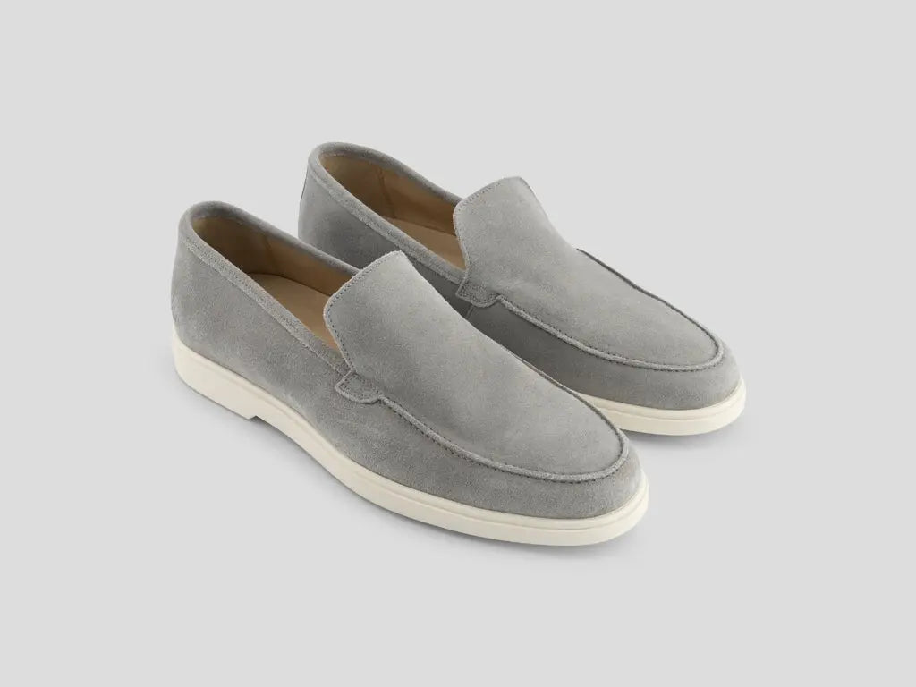 Simon | Lichtgrijze loafers REHAB Footwear